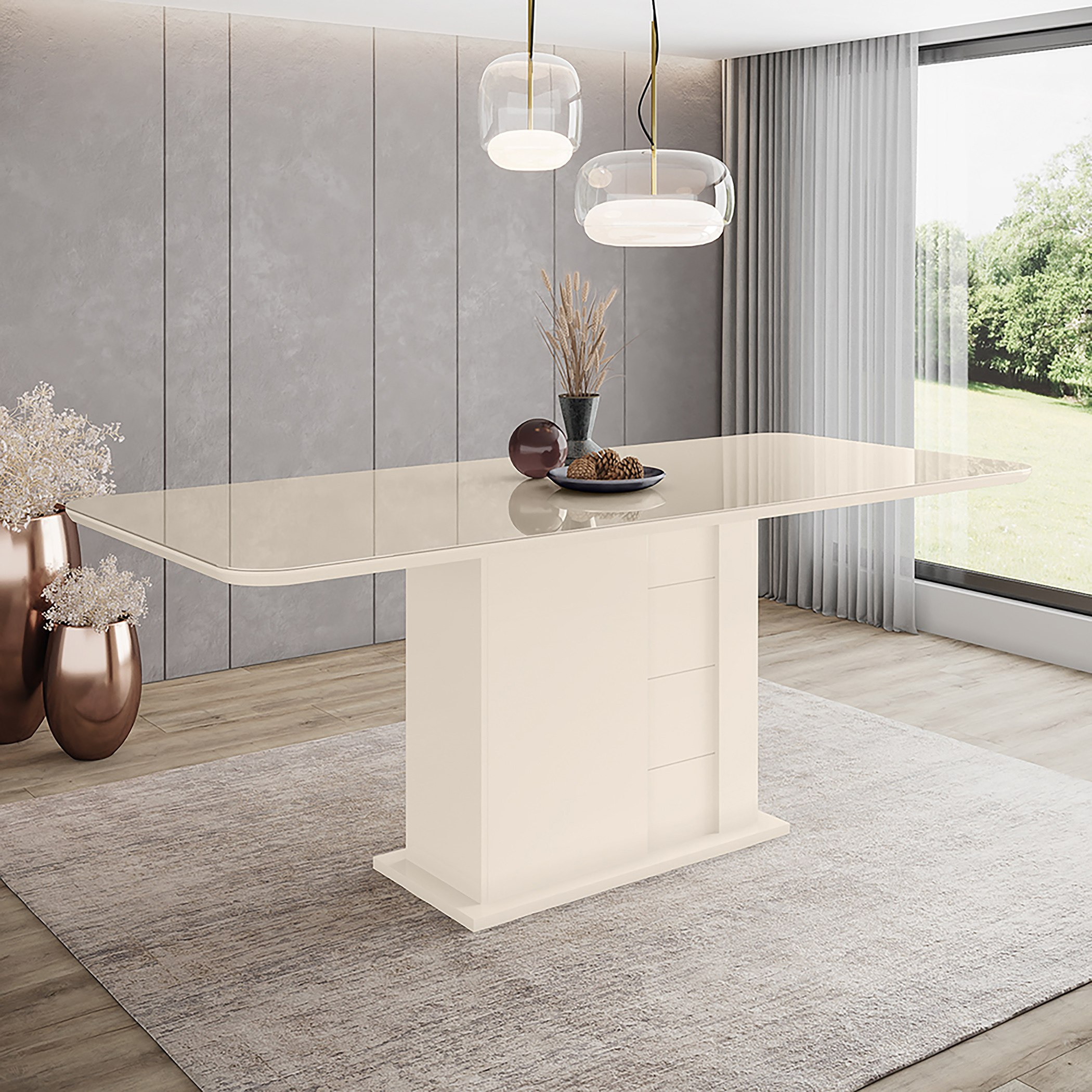 طاولة سفرة لـ 8 مقاعد بسطح زجاج من أوتس-hbxfurniture-diningroom-diningtables-eightseater-image-2
