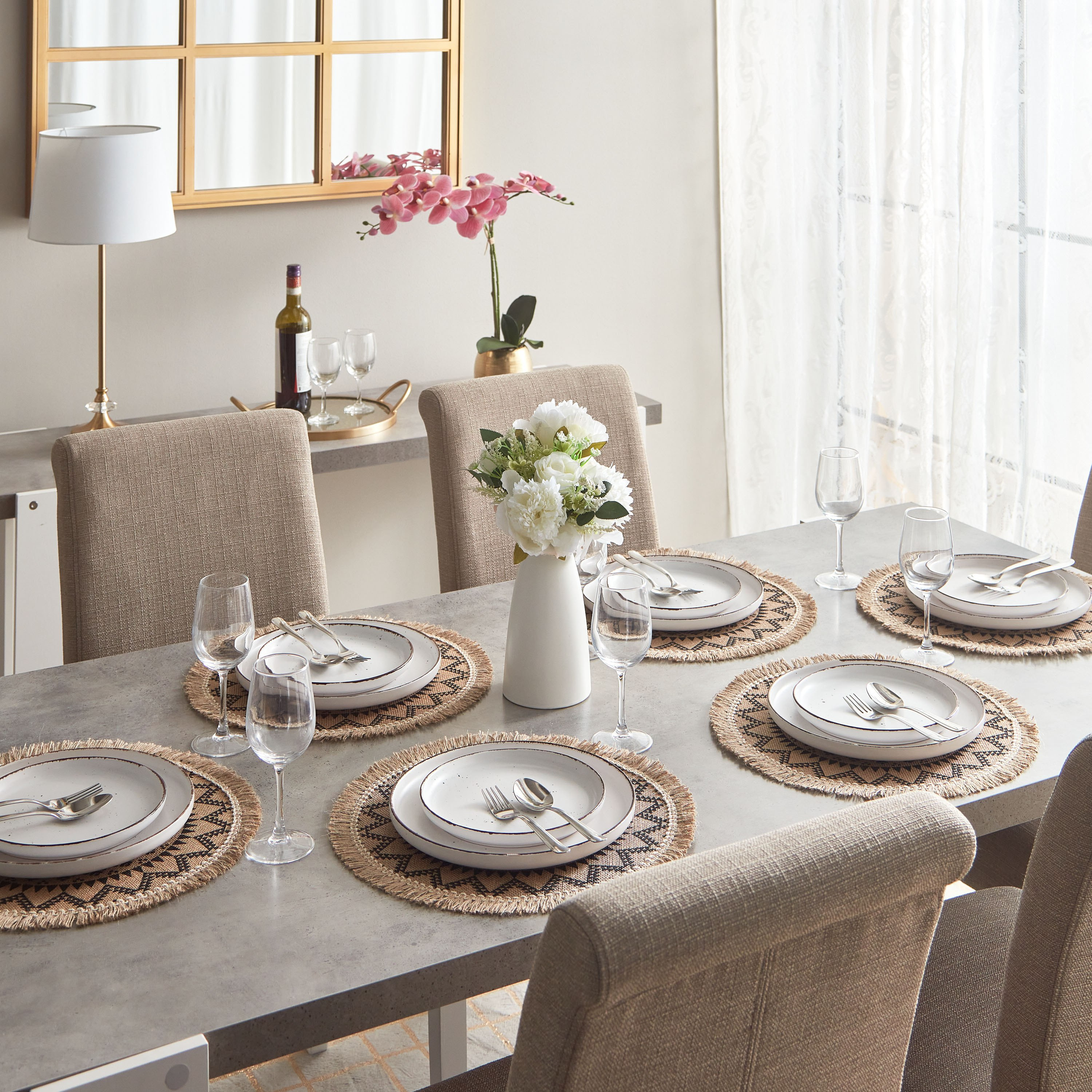مفرش طاولة جوت من فيليب جريس- 38x38 سم-hbxdecorandfurnishings-homefurnishings-tablelinens-image-4