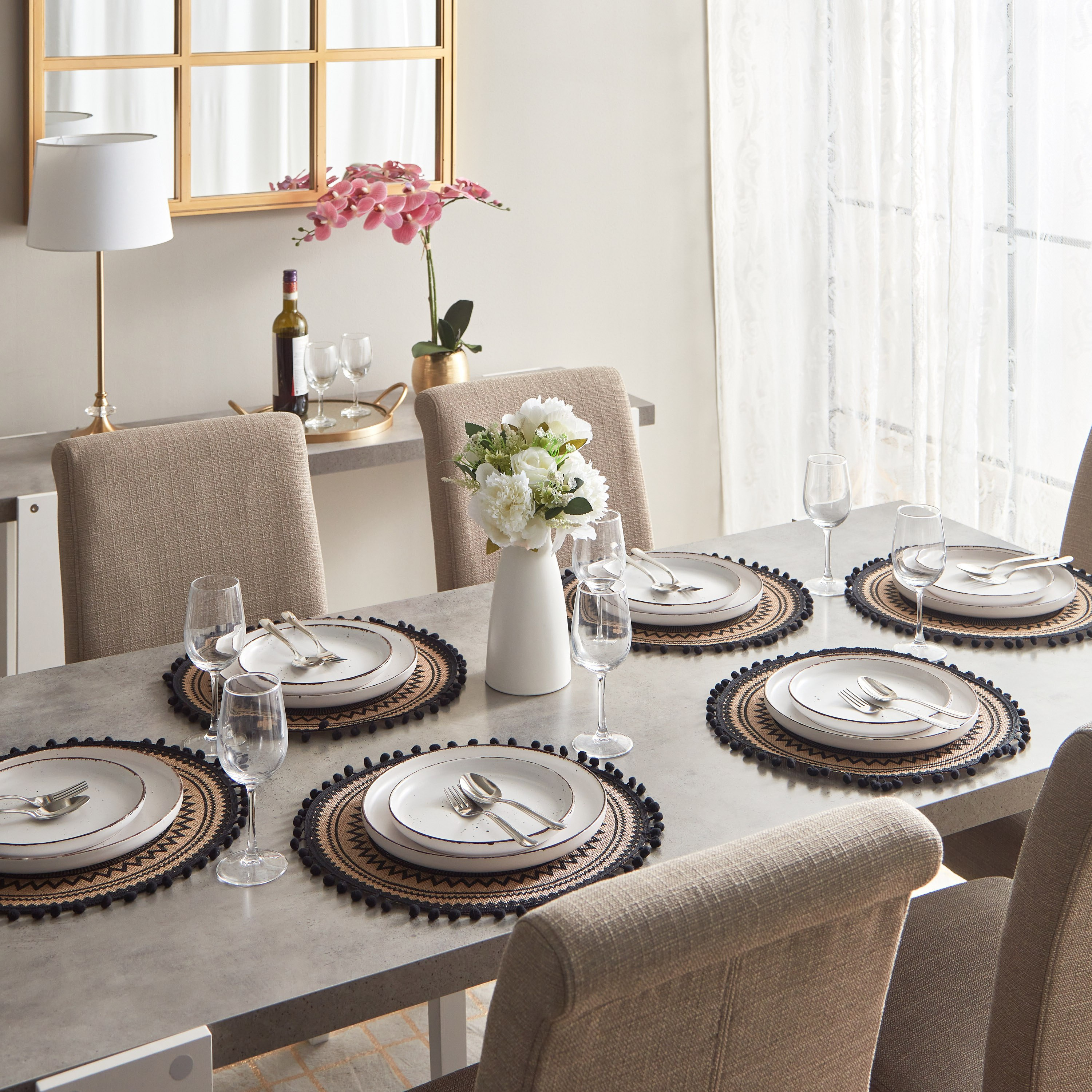مفرش طاولة جوت من فيليب تانترا- 38x38 سم-hbxdecorandfurnishings-homefurnishings-tablelinens-image-4