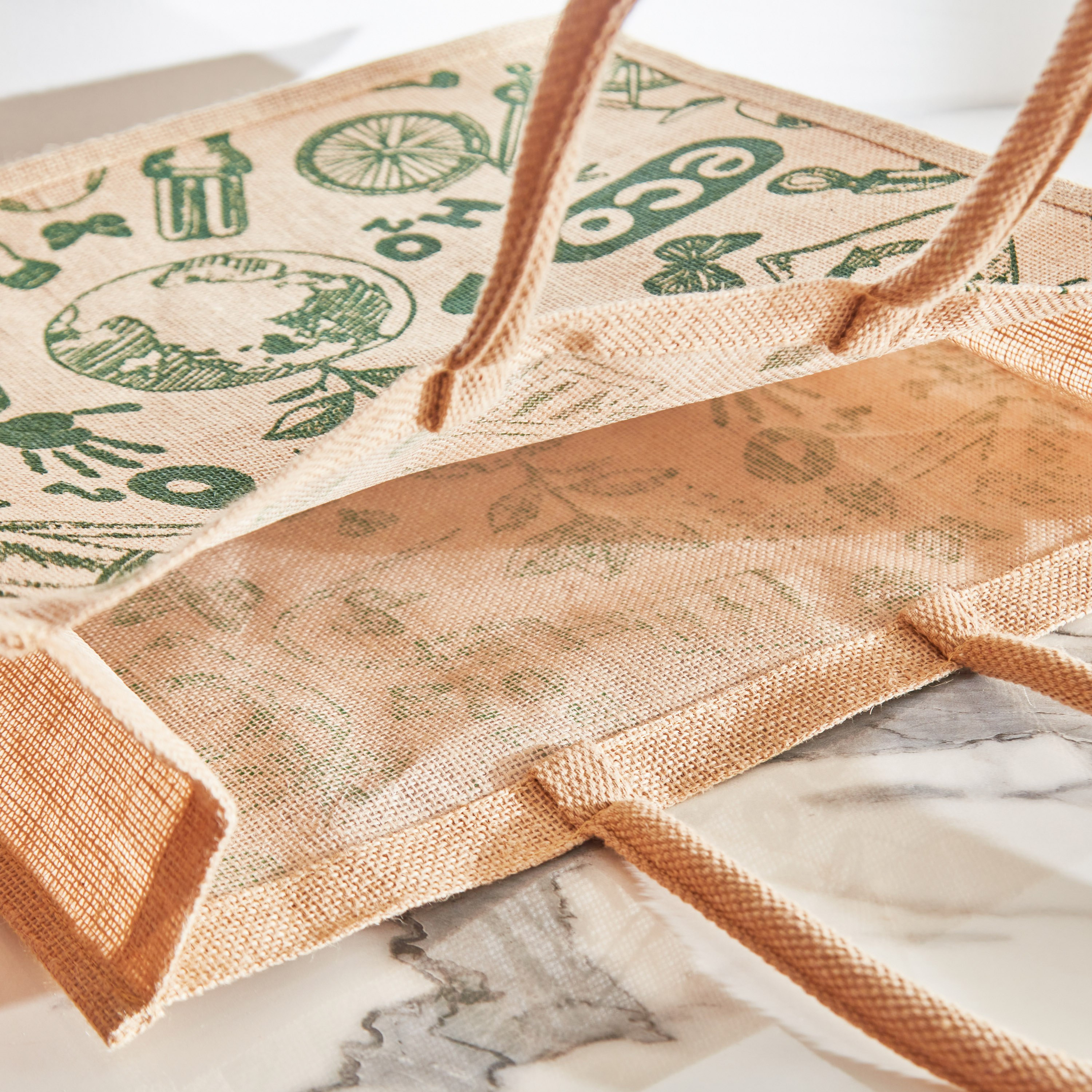 Go Green Eco Multiutility Jute Bag - 40x15x42 cm-hbxhomeware-kitchenware-lunchbagsandboxes-image-2