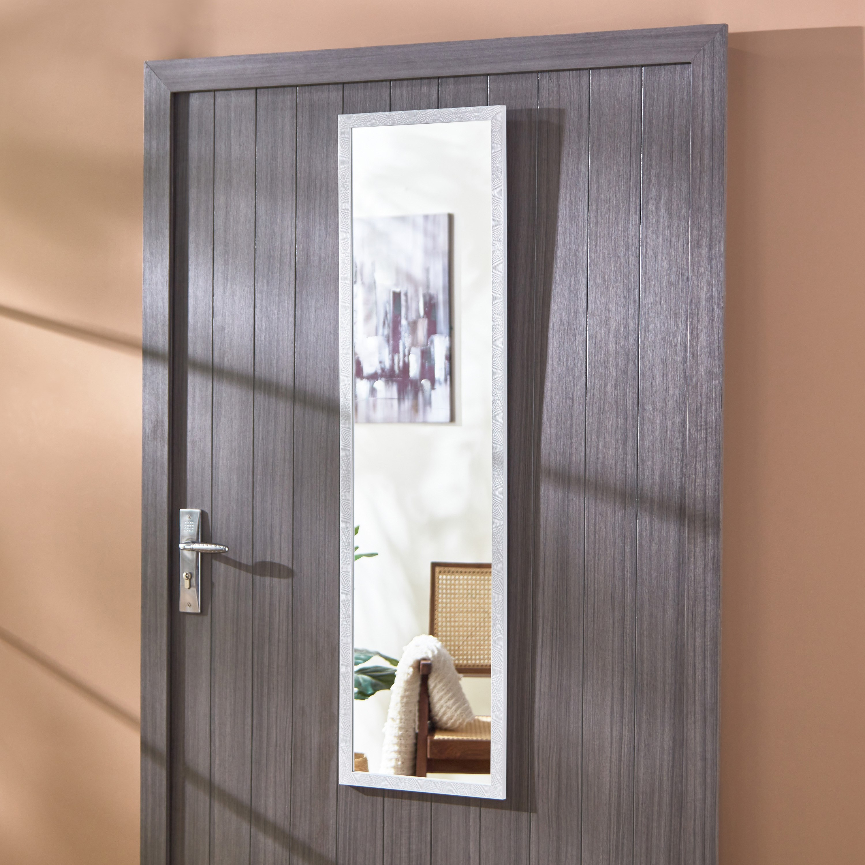 مرآة للتعليق فوق الباب من أروما - 30x120 سم-hbxhomeware-homedecor-mirror-overthedoor-image-1
