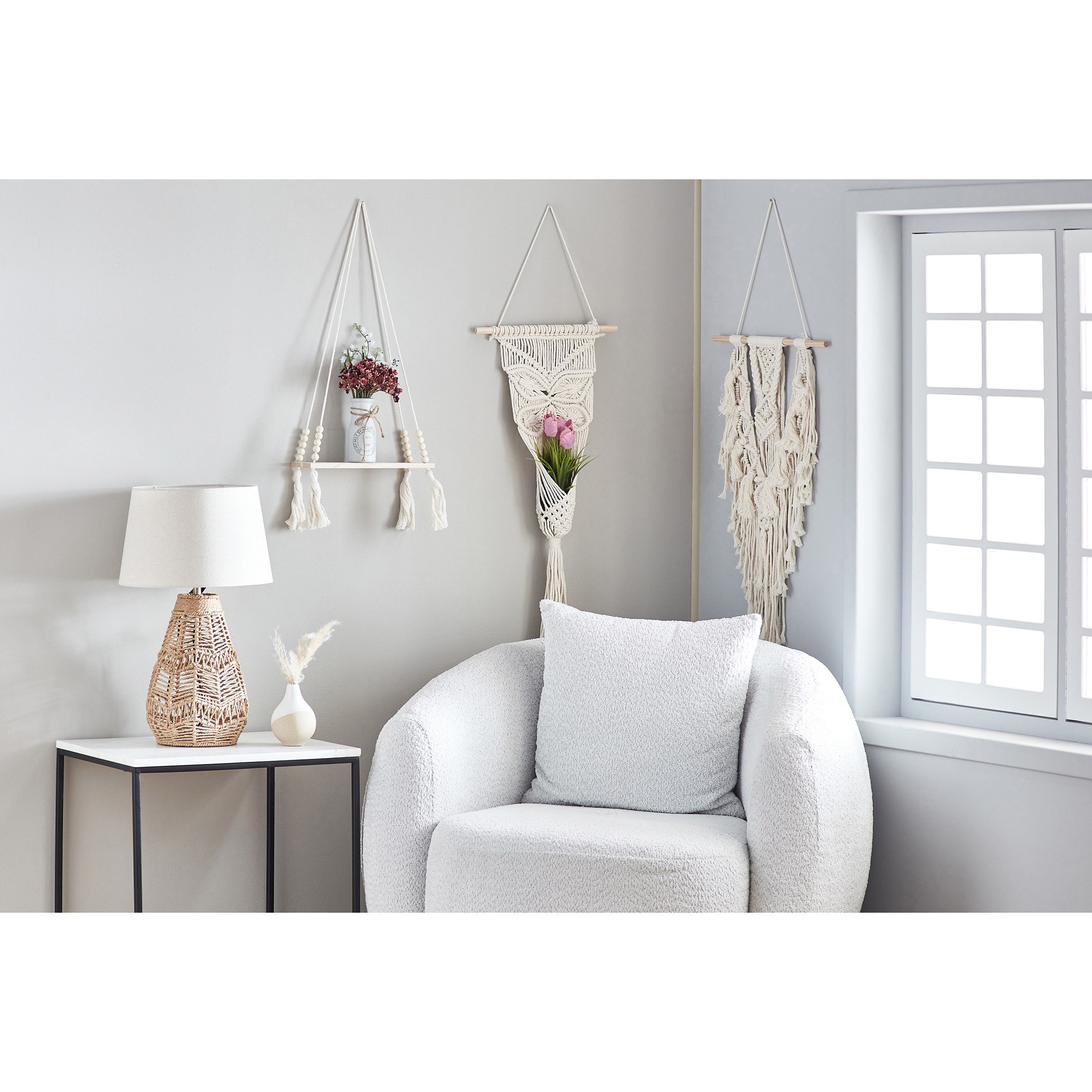 مرآة مكرامية للتعليق على الحائط من تيرا - 45x70 سم-hbxdiningroom-walldecor-wallart-image-5