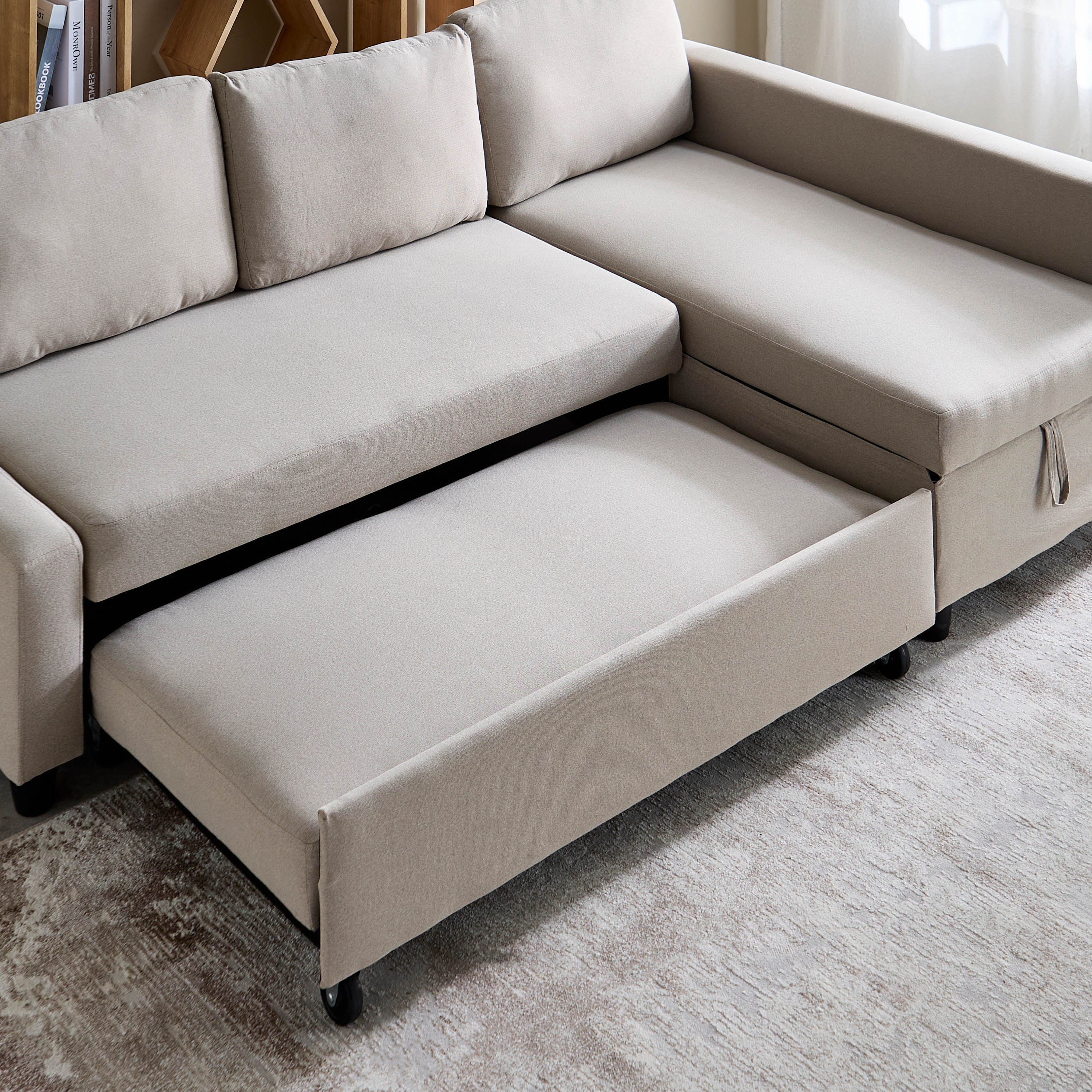 Spacer 3-Seater Left Right Fabric Corner Sofa Bed with Storage-hbxfurniture-livingroom-sofasandsofasets-image-11
