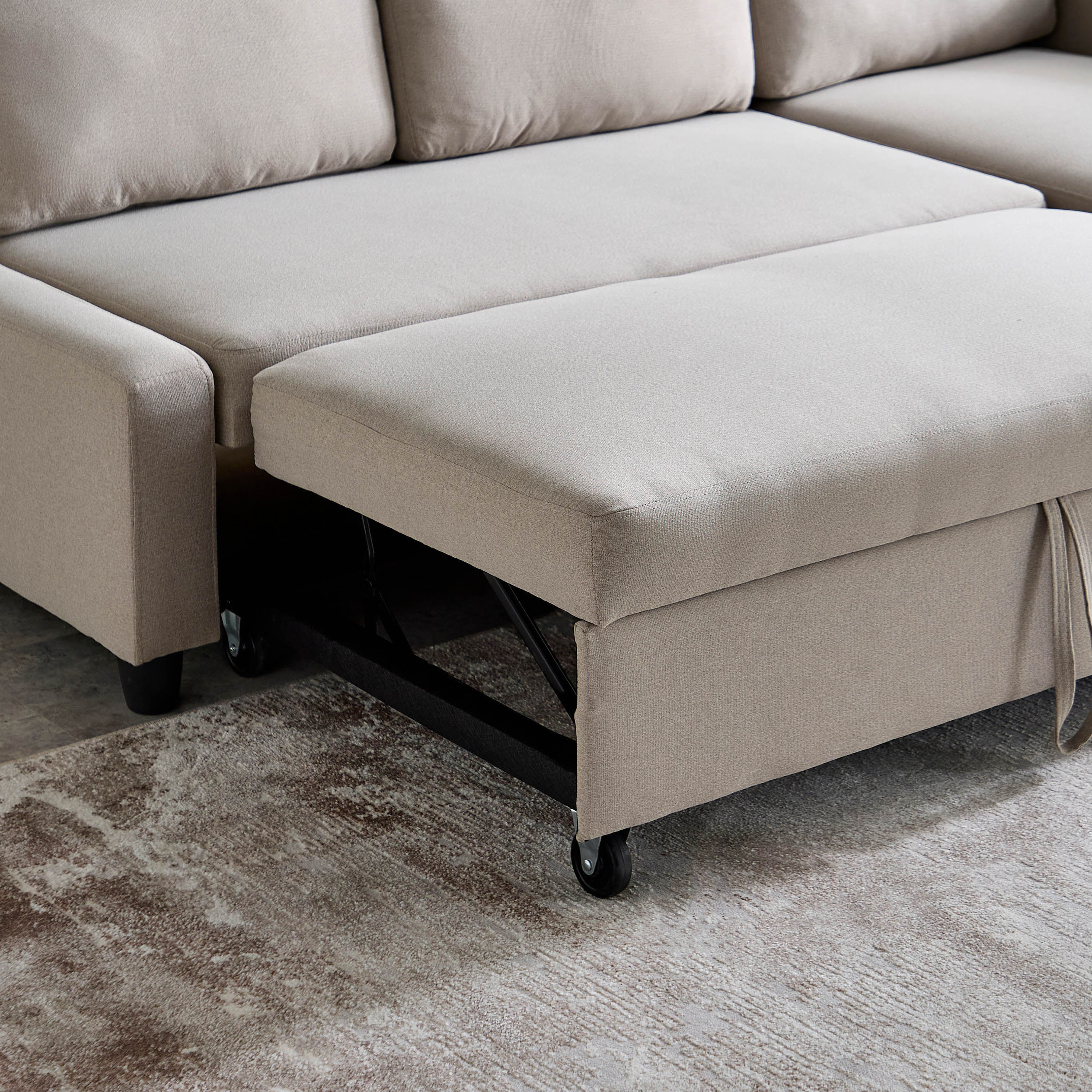 Spacer 3-Seater Left Right Fabric Corner Sofa Bed with Storage-hbxfurniture-livingroom-sofasandsofasets-image-9