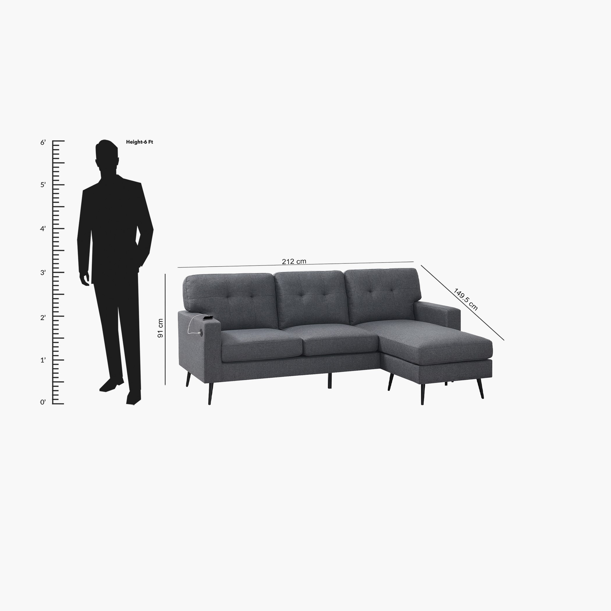 كنبة ركنية يمين يسار قماش مع منفذ يو إس بي من فنلندا-hbxlivingroom-sofasandarmchairs-cornersofas-image-12