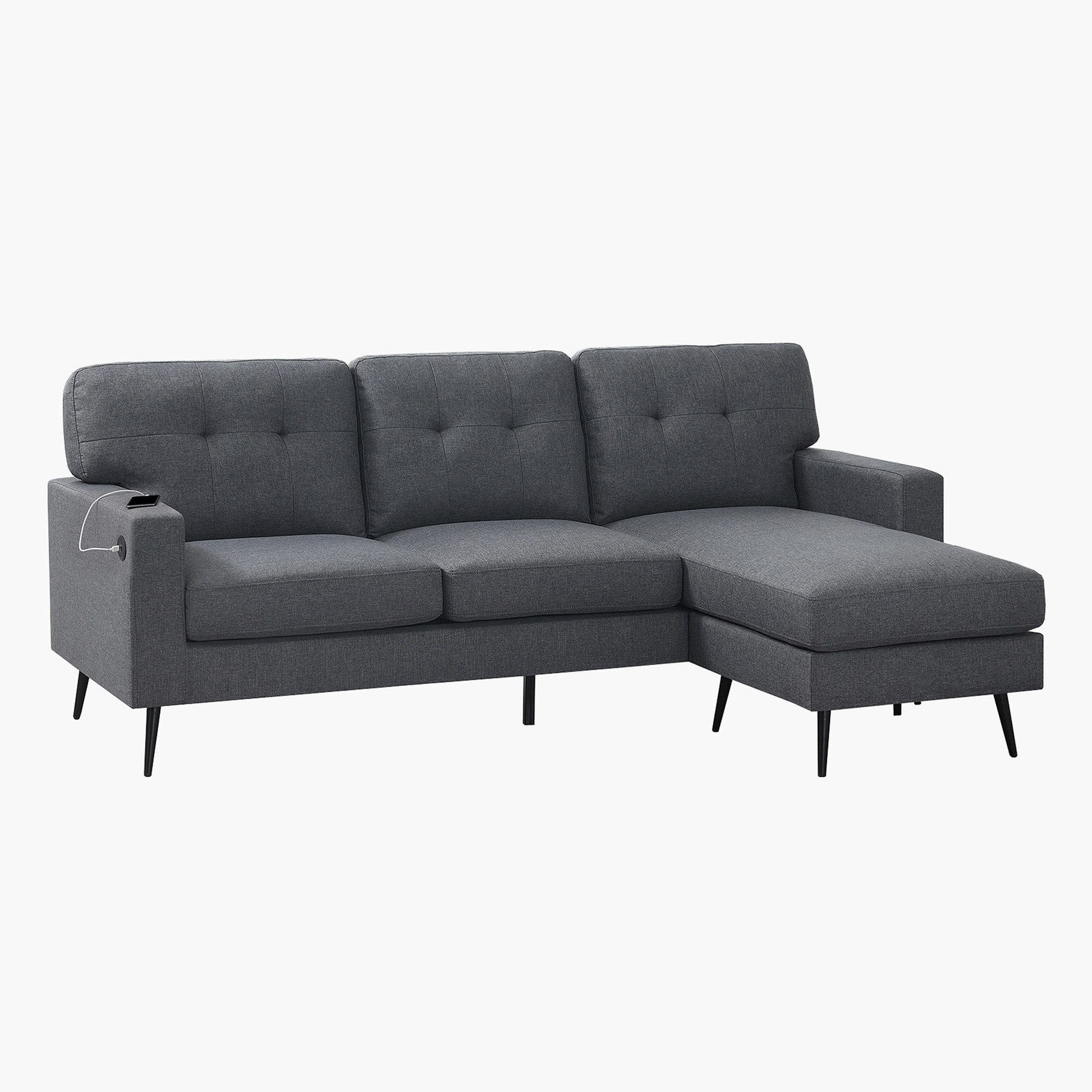 كنبة ركنية يمين يسار قماش مع منفذ يو إس بي من فنلندا-hbxlivingroom-sofasandarmchairs-cornersofas-image-4
