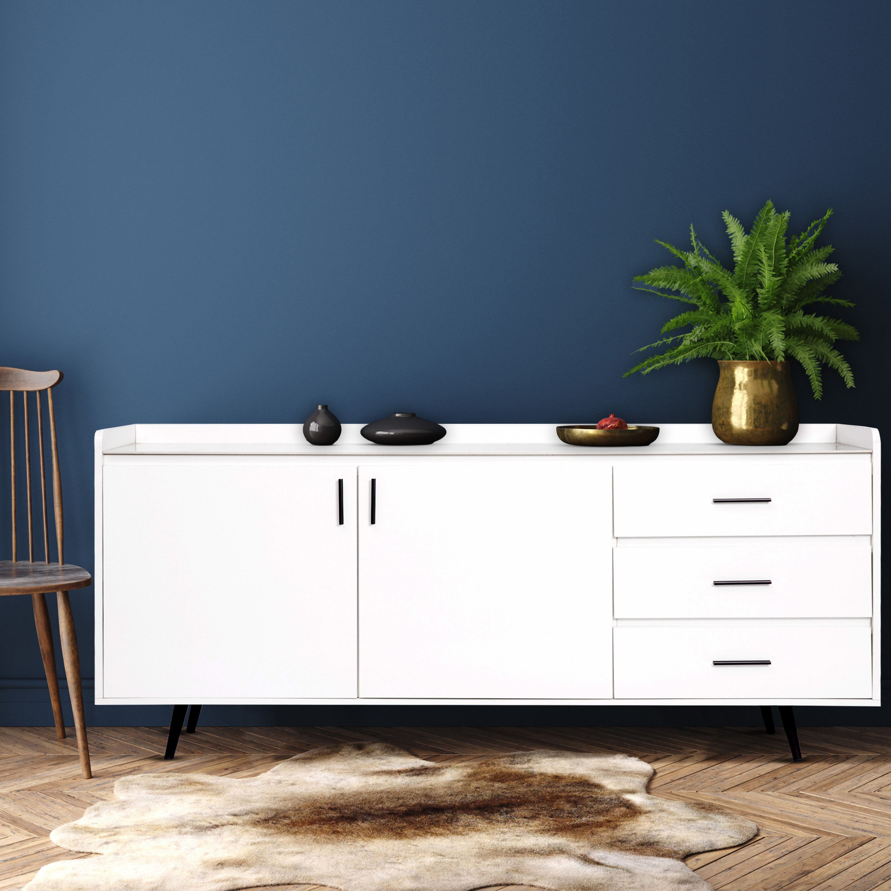 خزانة بوفيه جانبية من الحجر الملبد ببابين و3 أدراج من مارويل-hbxfurniture-diningroom-buffetsandsideboards-image-1