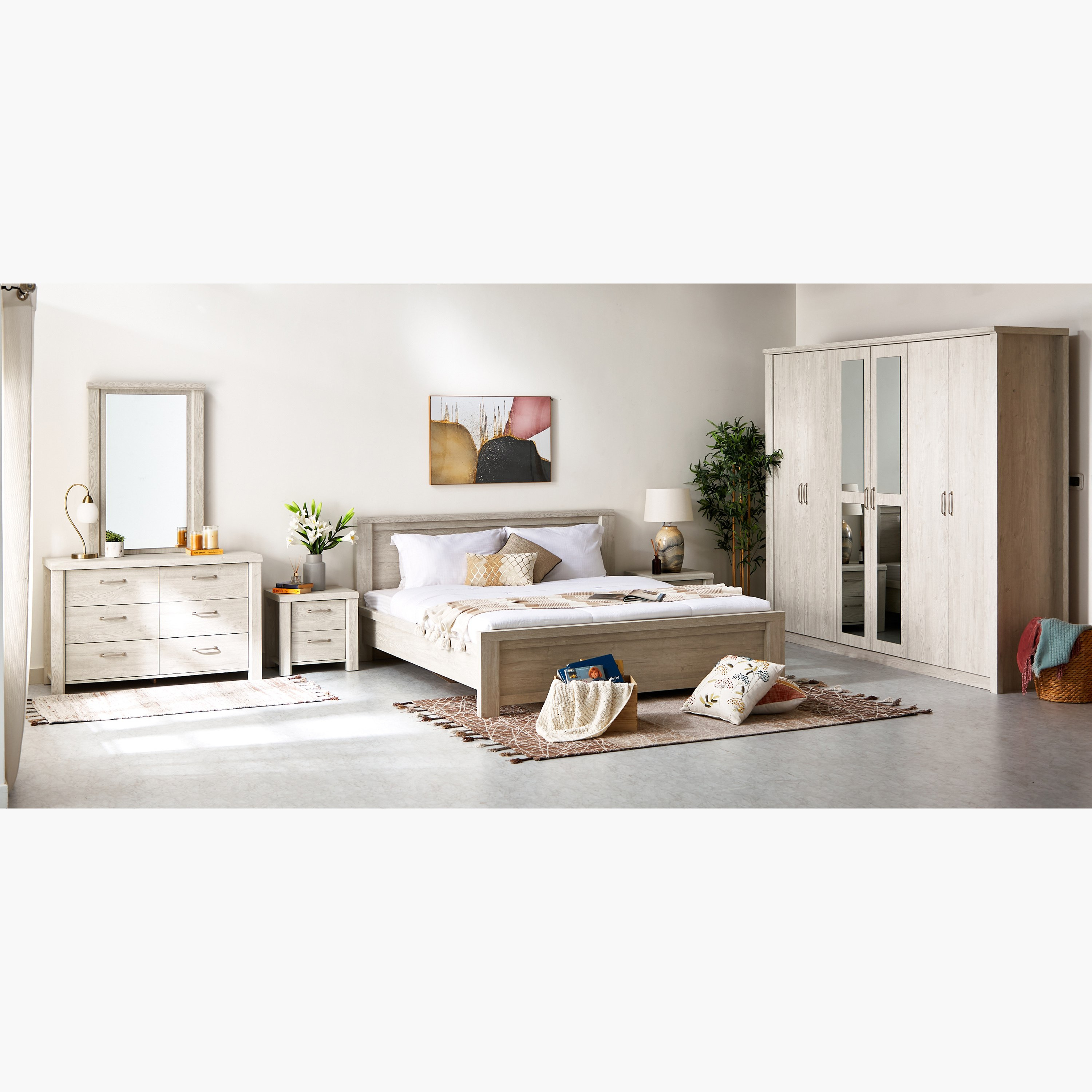 Aurelia 5-Piece King Bedroom Set - 180x200 cm-hbxbedroom-bedsandbedsets-bedroomsets-king-image-18