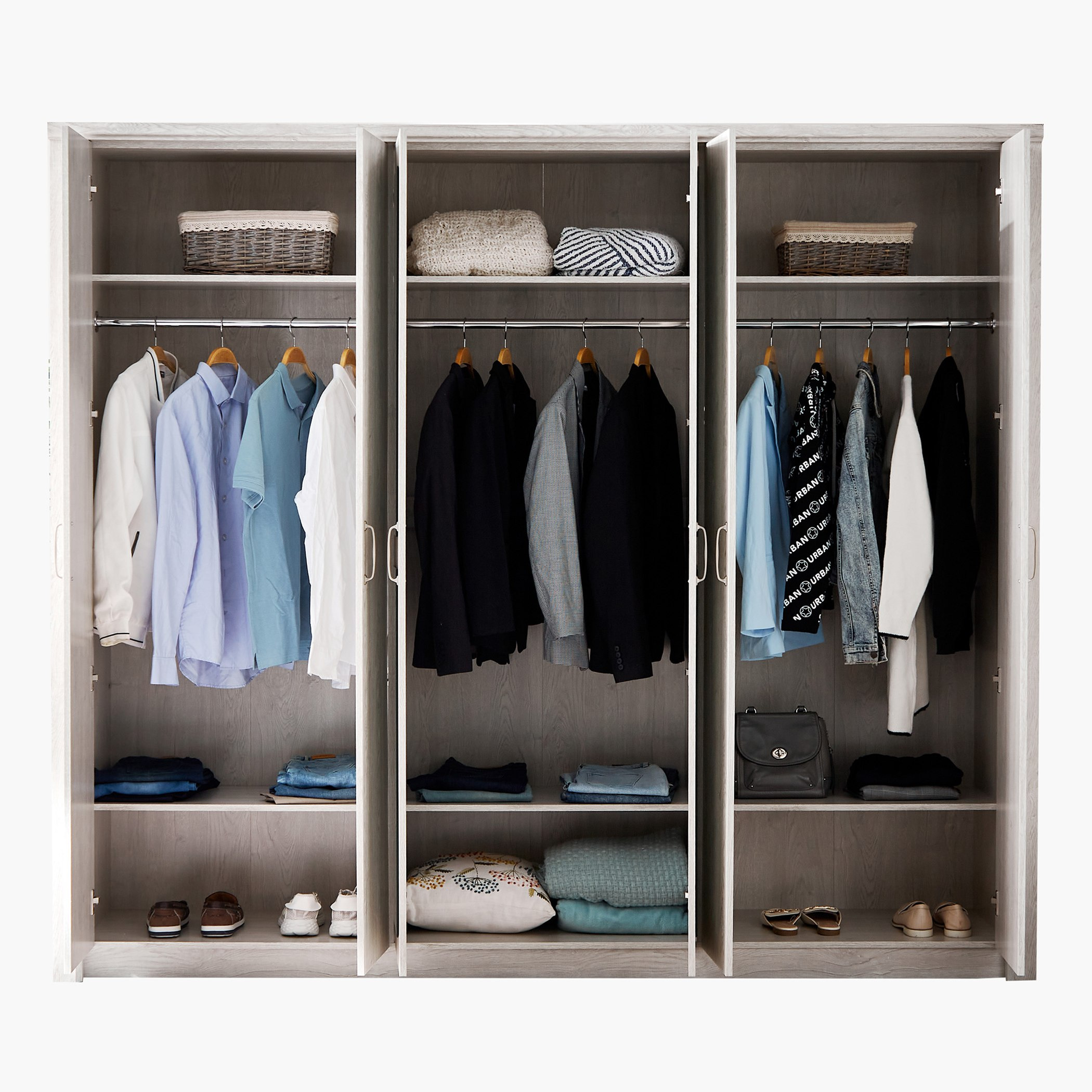 خزانة ملابس 6 أبواب بمرآة من أوريليا-hbxfurniture-wardrobes-image-3