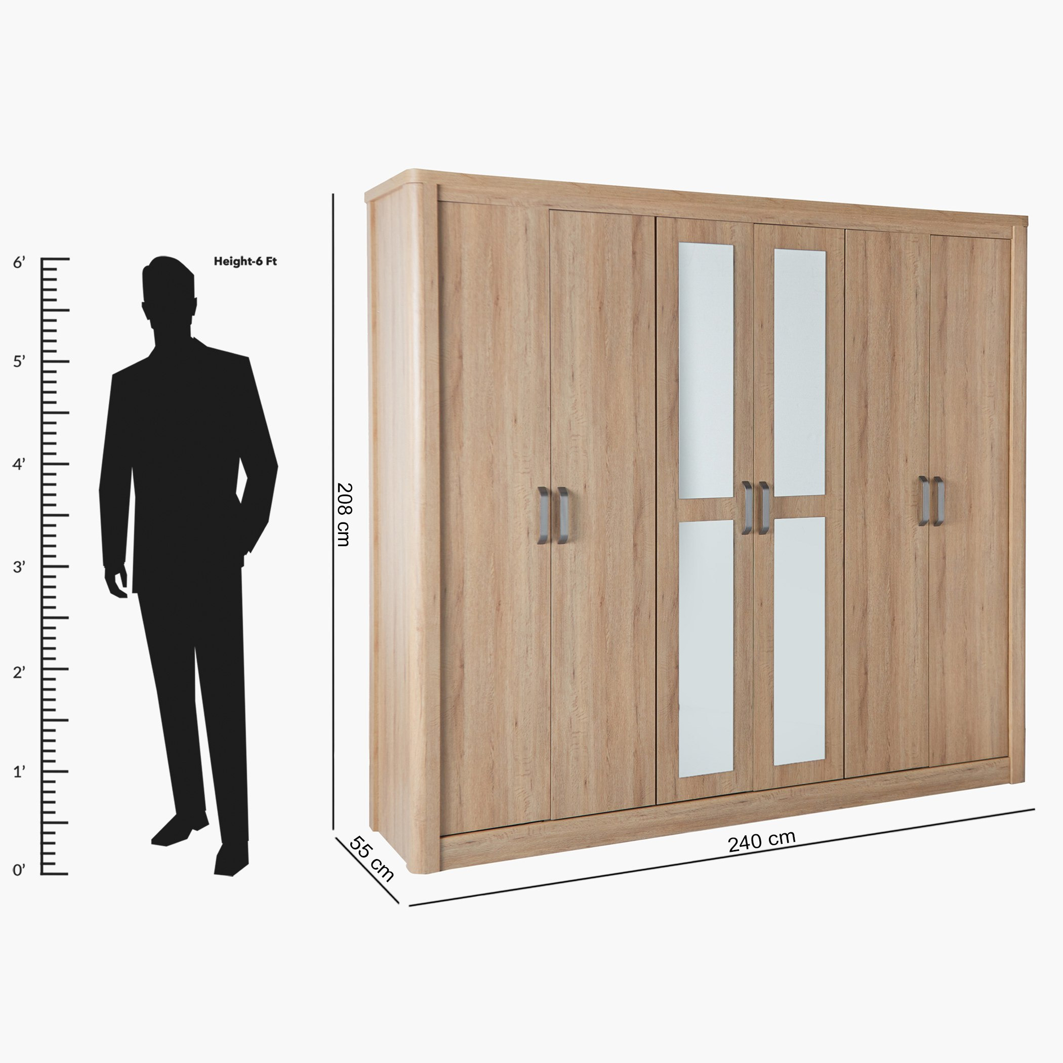 Movo Olivos 6-Door Wardrobe with Mirror-hbxfurniture-wardrobes-image-10