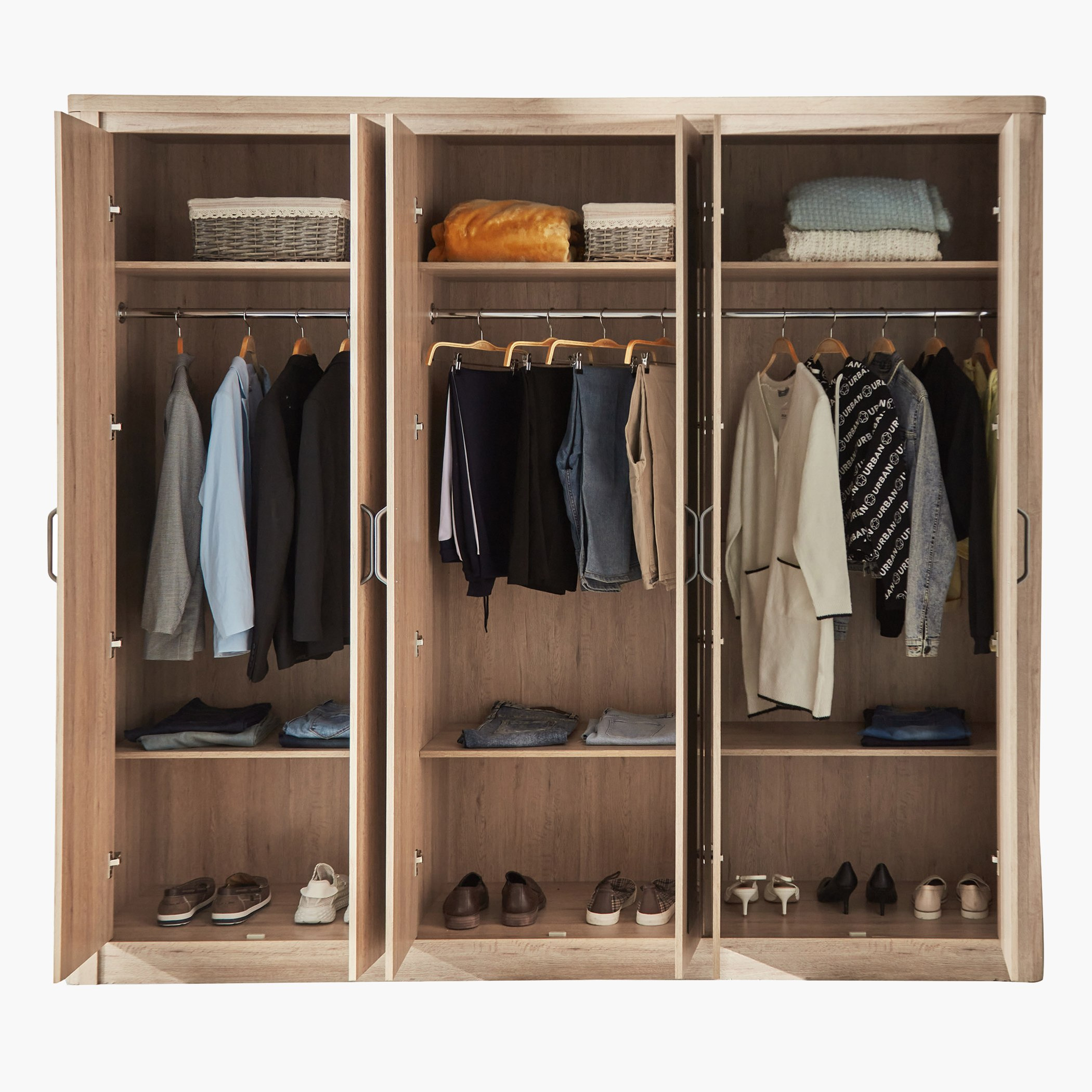 Movo Olivos 6-Door Wardrobe with Mirror-hbxfurniture-wardrobes-image-2