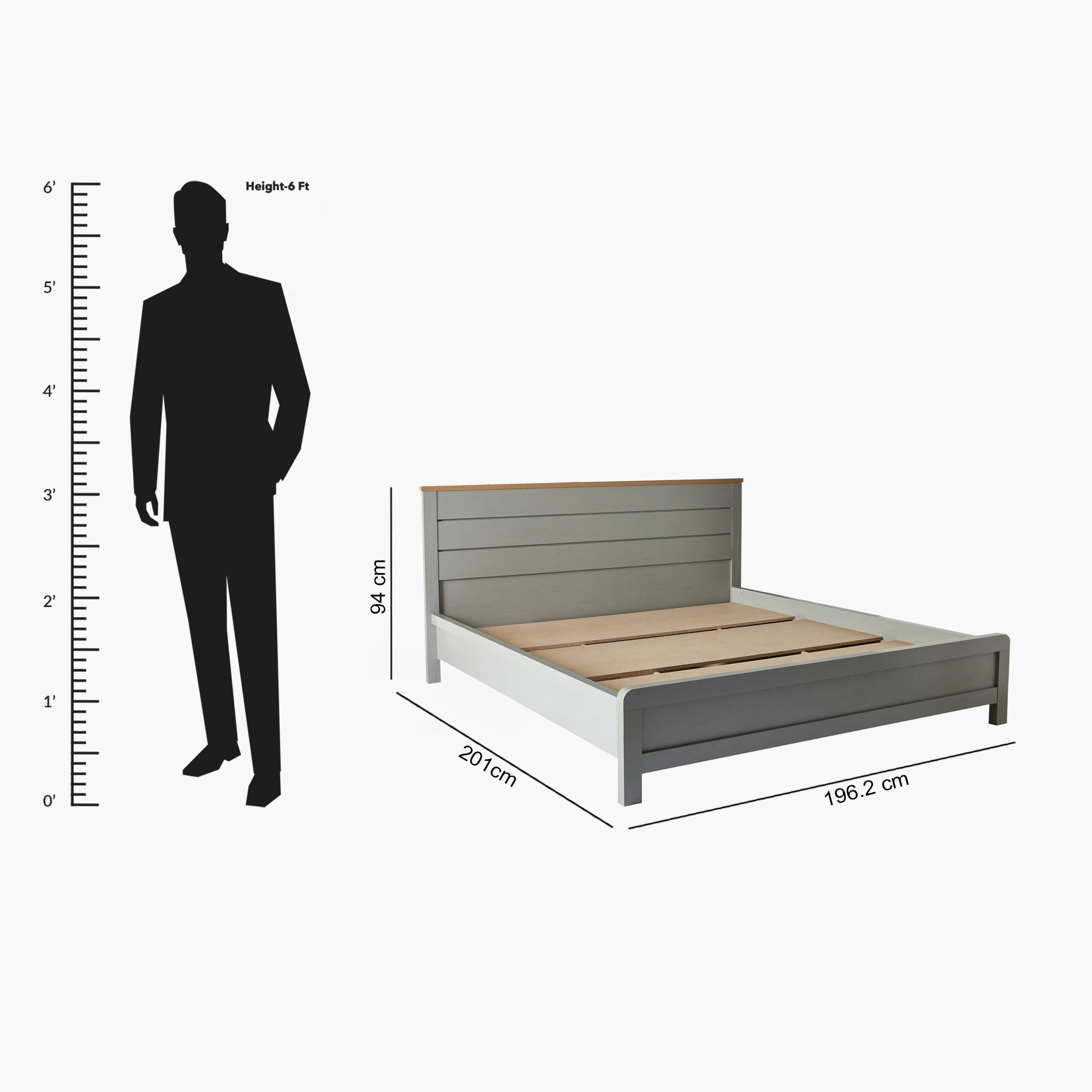 Vinci King Bed - 180x200 cm-hbxfurniture-bedsandbedsets-beds-king-image-11