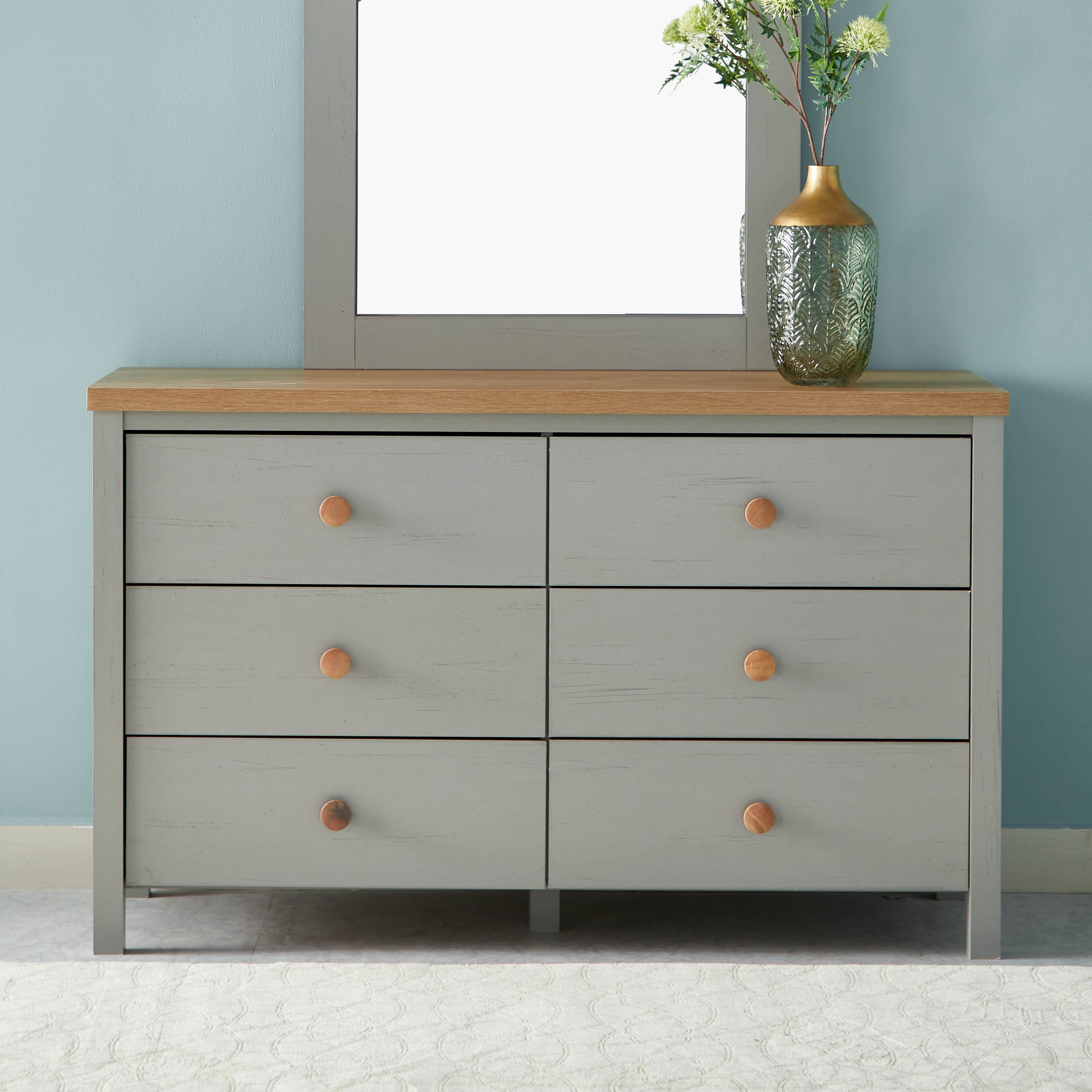 طاولة تزيين رئيسية دون مرآة 6 أدراج من فينشي-hbxfurniture-bedroom-dressersandmirrors-image-2