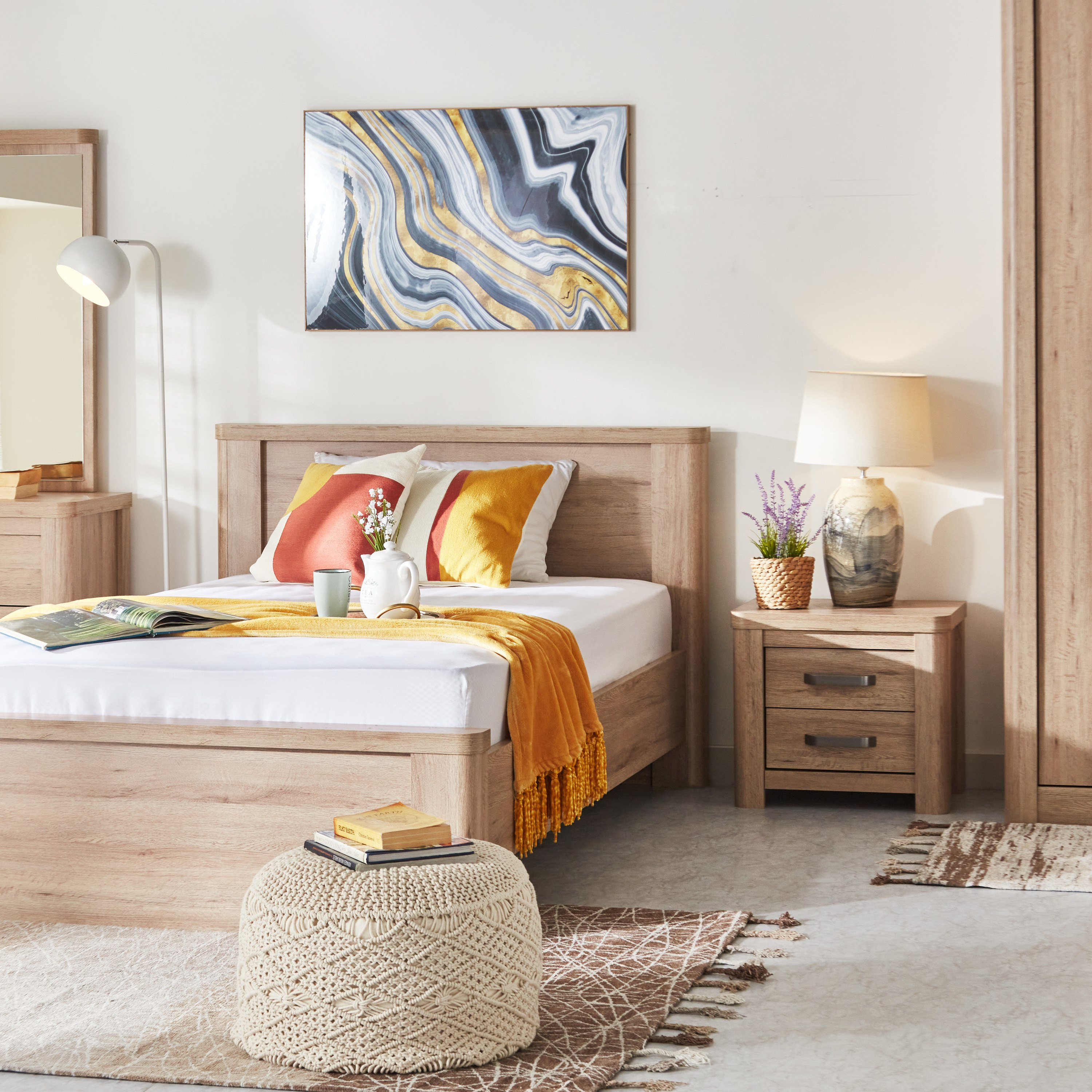 طاولة سرير جانبية 2 درج - أوليفوس من موڤو -hbxfurniture-bedroom-nightstands-image-6
