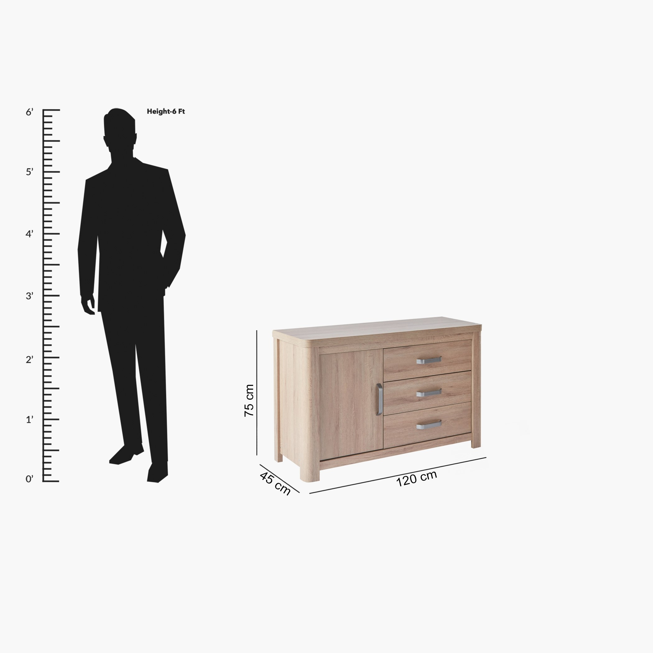 Movo Olivos 3-Drawer 1-Door Master Dresser without Mirror-hbxfurniture-bedroom-dressersandmirrors-image-11