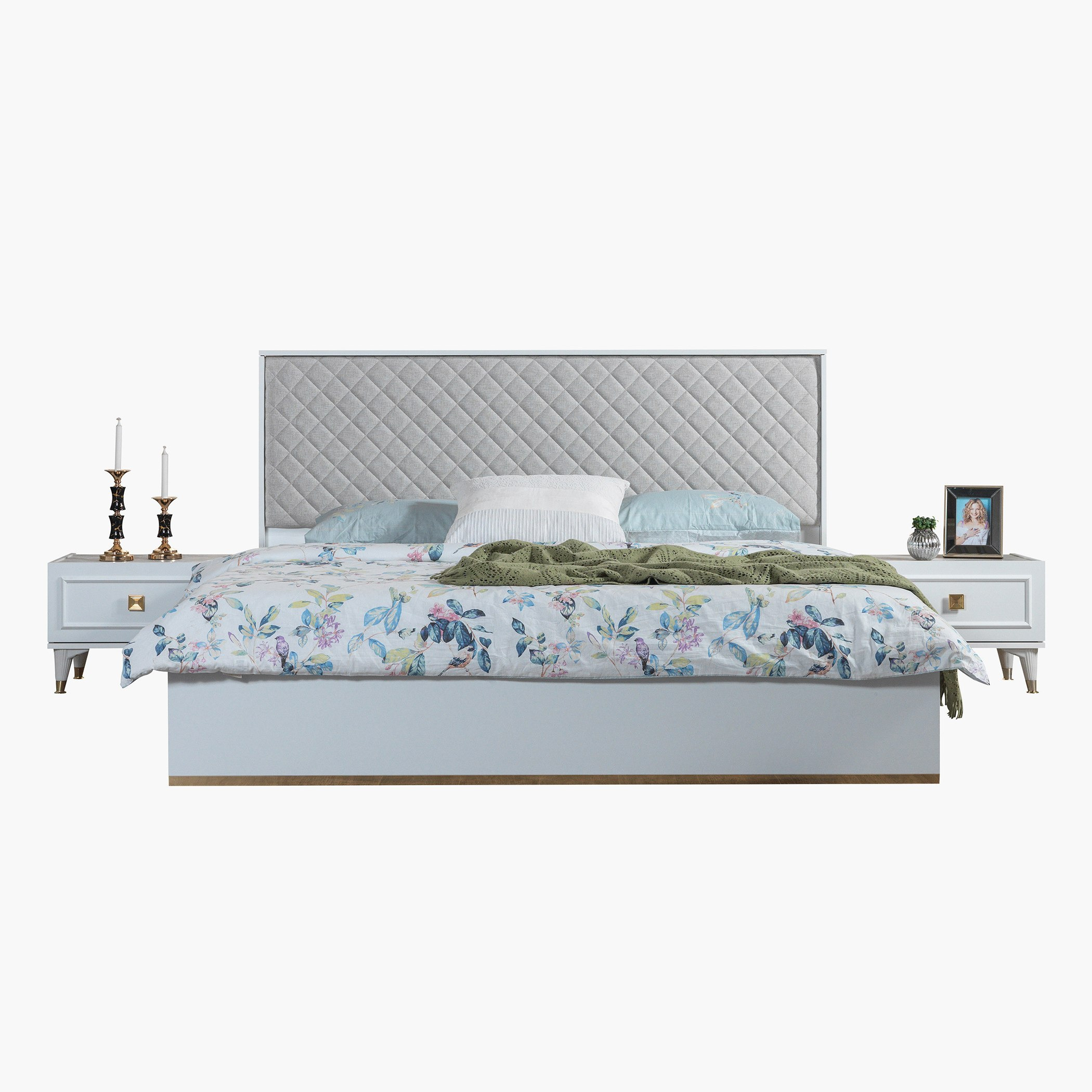 Waver 4-Piece King Bedroom Set without Mirror - 180x200 cm-hbxbedroom-bedsandbedsets-bedroomsets-king-image-2