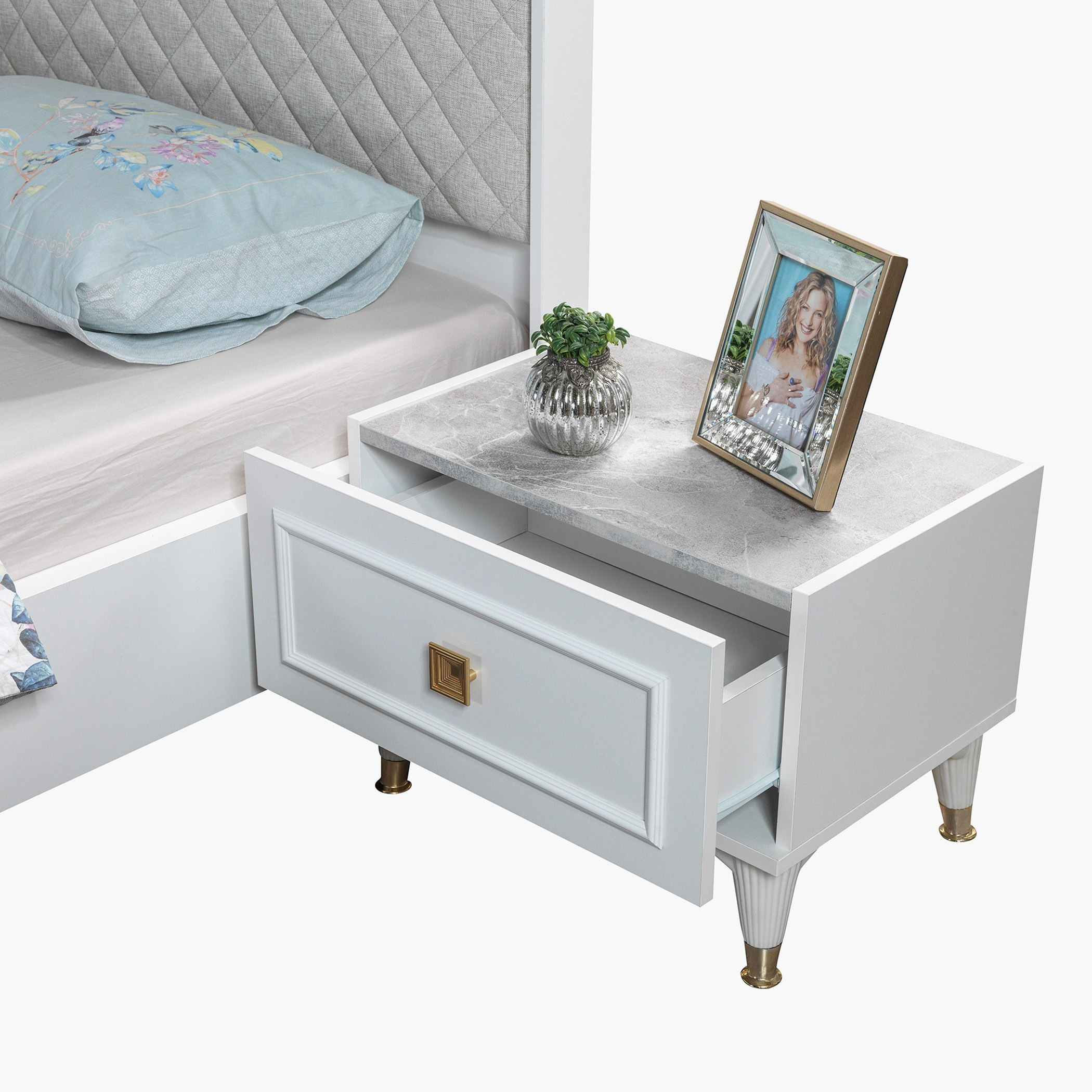 Waver 4-Piece King Bedroom Set without Mirror - 180x200 cm-hbxbedroom-bedsandbedsets-bedroomsets-king-image-6