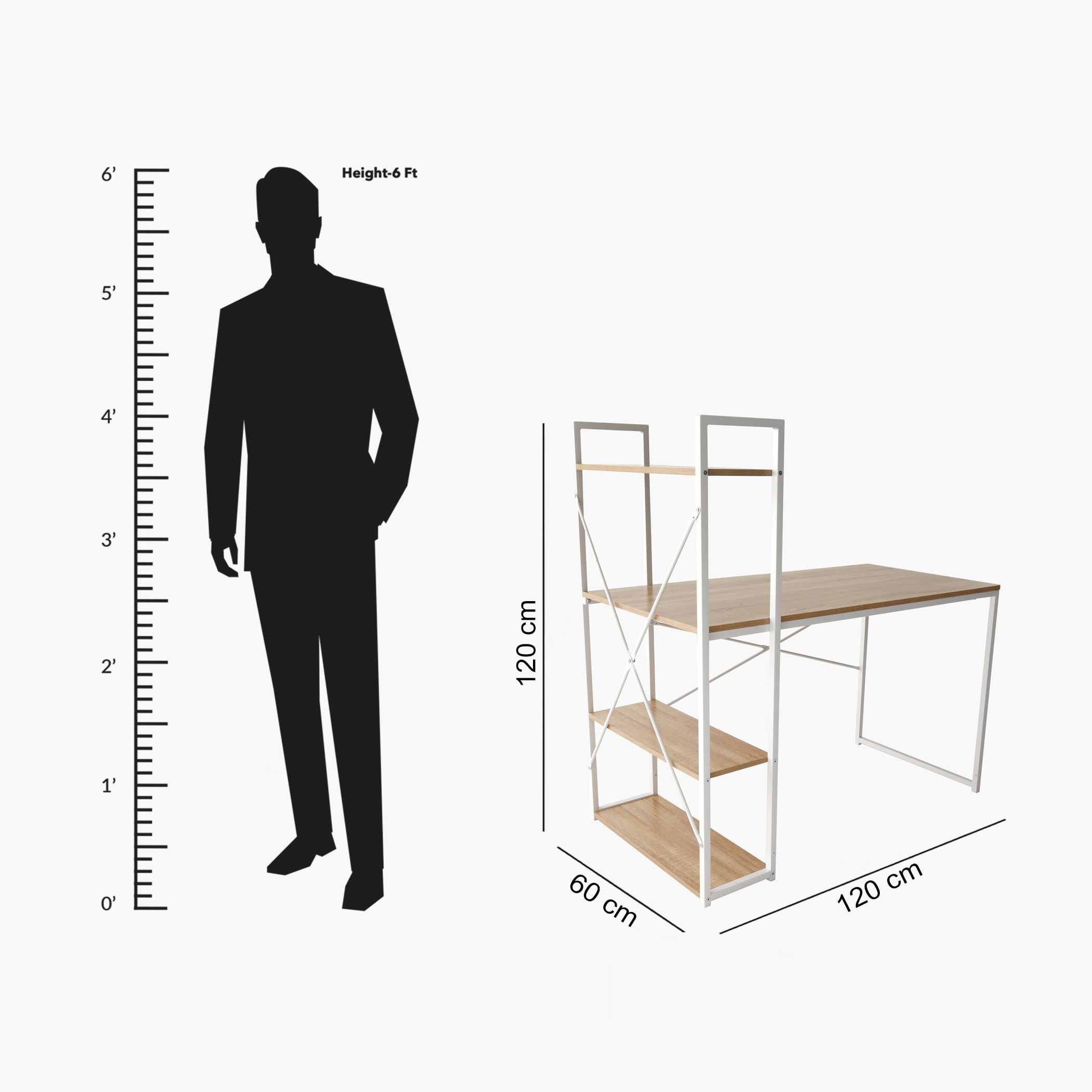 Urban Alford Large Study Desk with Bookcase-hbxfurniture-office-desks-image-11