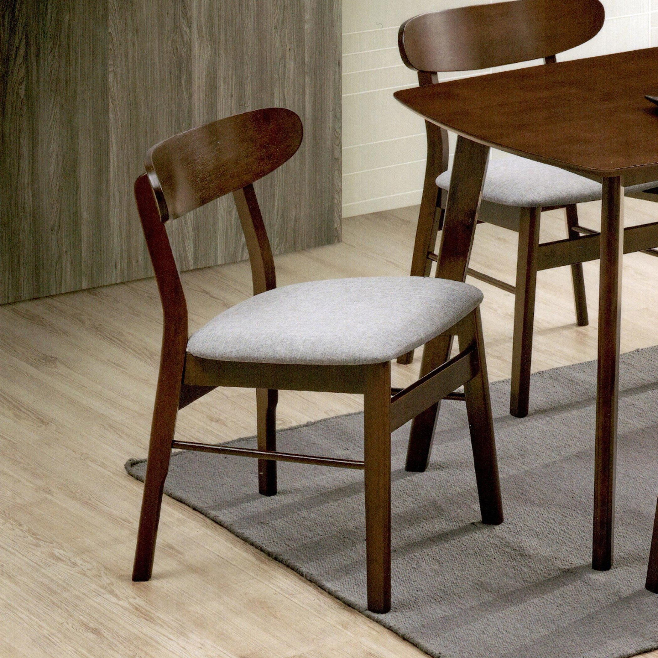 Contemporary walnut store dining chairs