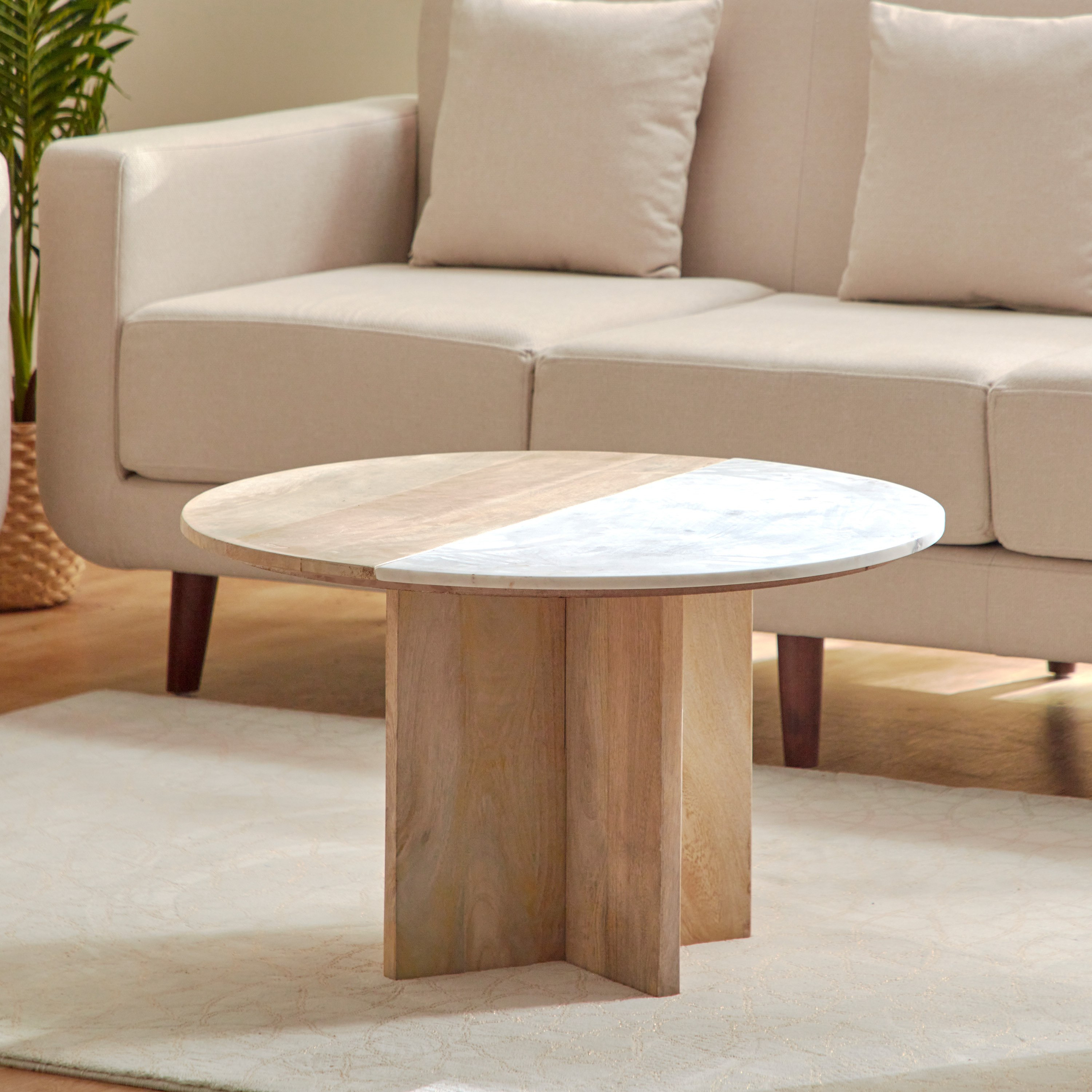 Midtown Round Marble Top and Solid Wood Coffee Table-PROMO_HB_UAE_HBX10_250526-image-2