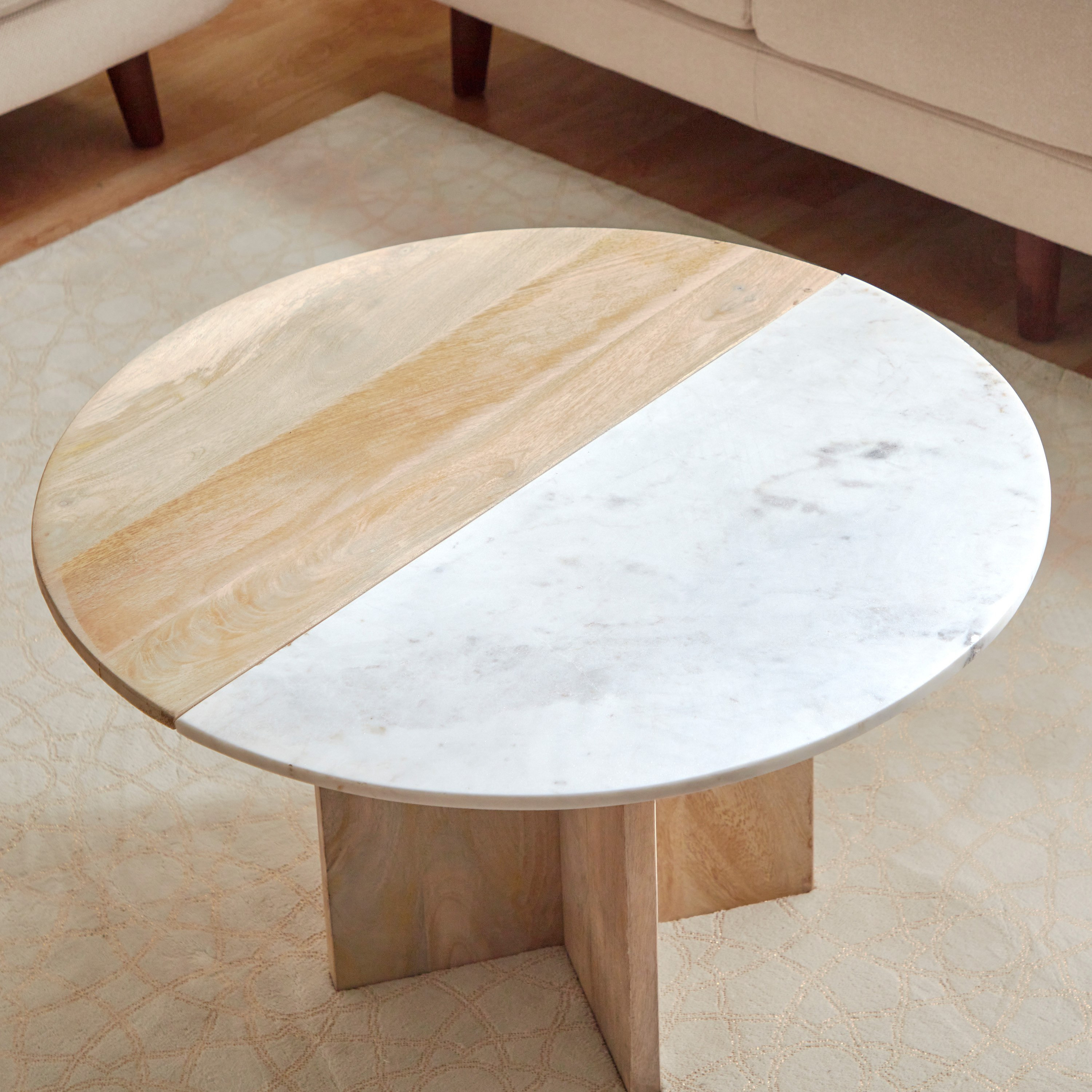 Midtown Round Marble Top and Solid Wood Coffee Table-PROMO_HB_UAE_HBX10_250526-image-3