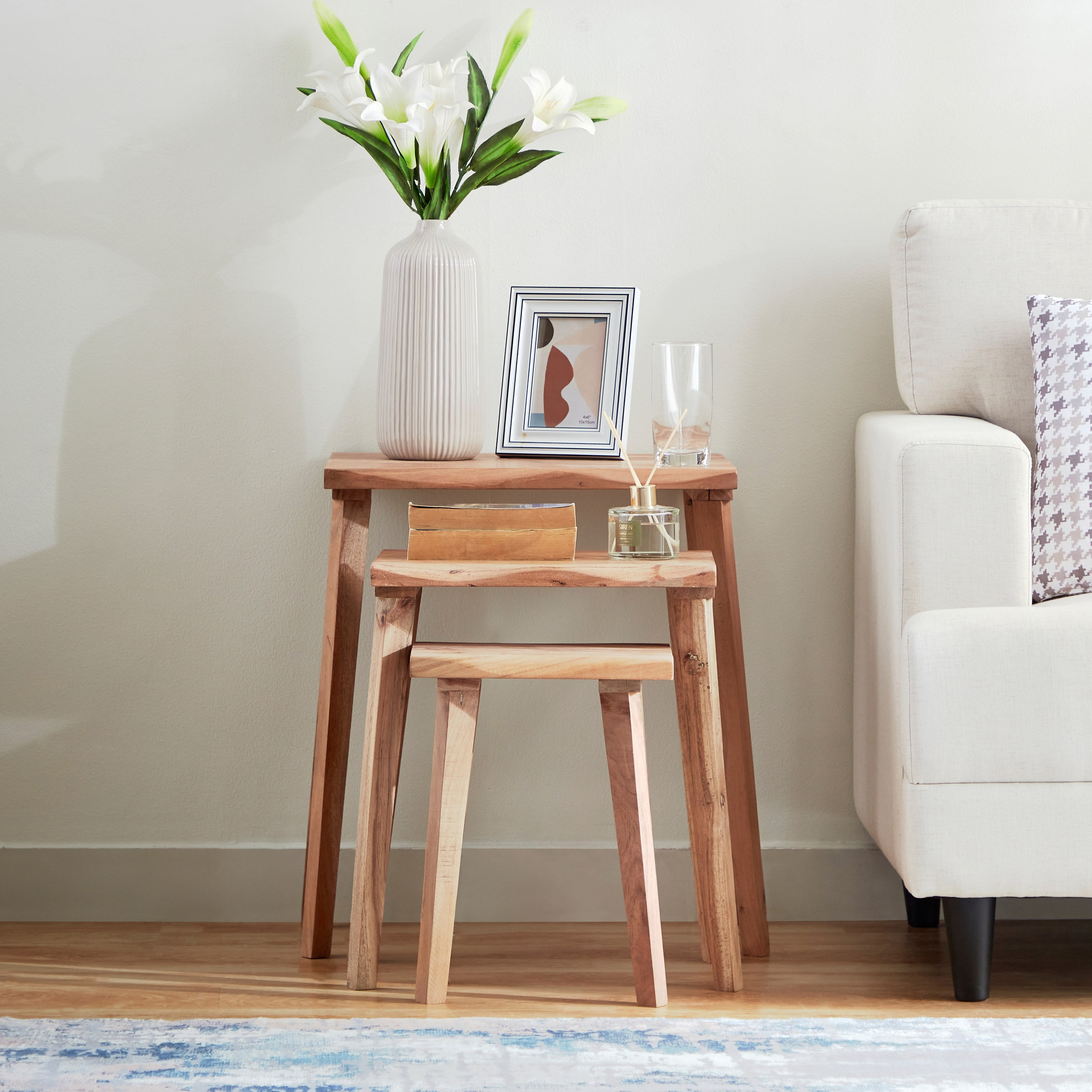 طقم طاولات متداخلة خشب صلب من جيادا - 3 قطع-hbxfurniture-livingroom-nestingtables-image-2