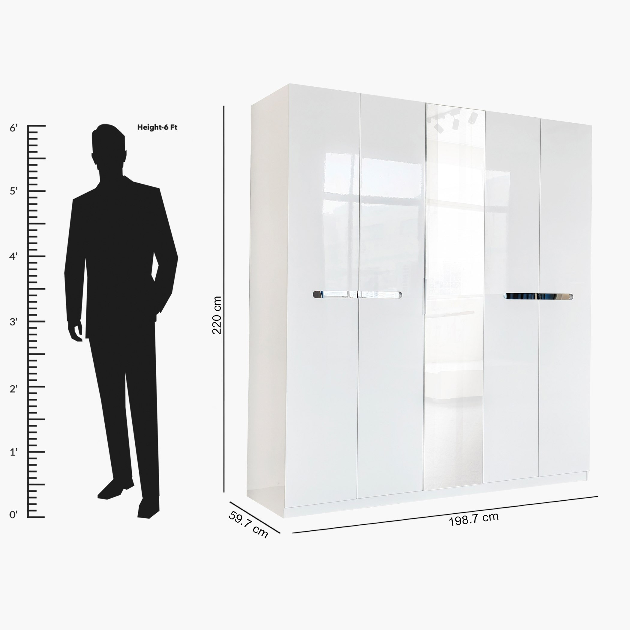 خزانة ملابس 5 أبواب بمرآة من سانتوريني-hbxfurniture-wardrobes-image-6