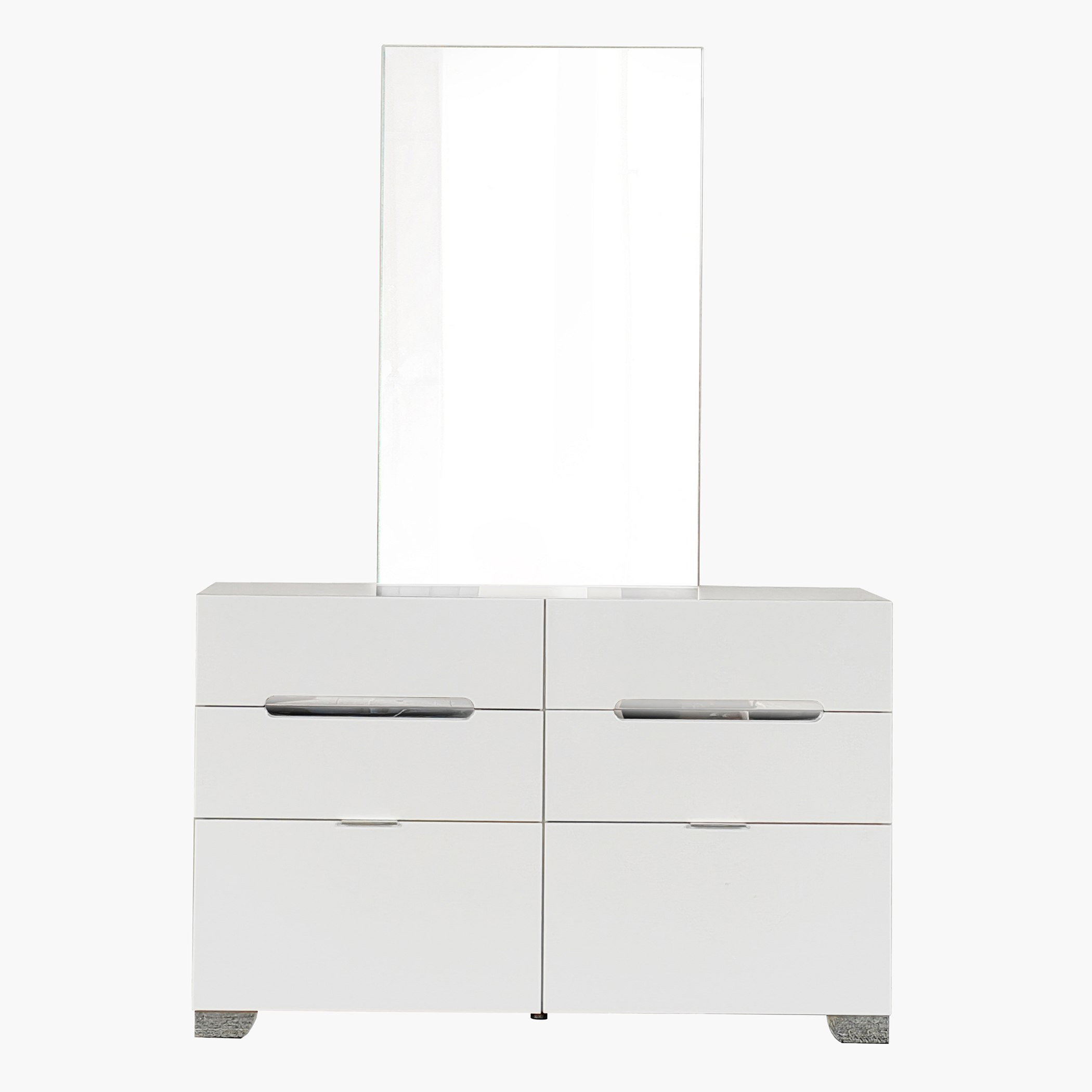 طقم غرفة نوم كينج فائقة اللمعان 5 قطع من سانتوريني - 180x200 سم-hbxbedroom-bedsandbedsets-bedroomsets-king-image-7