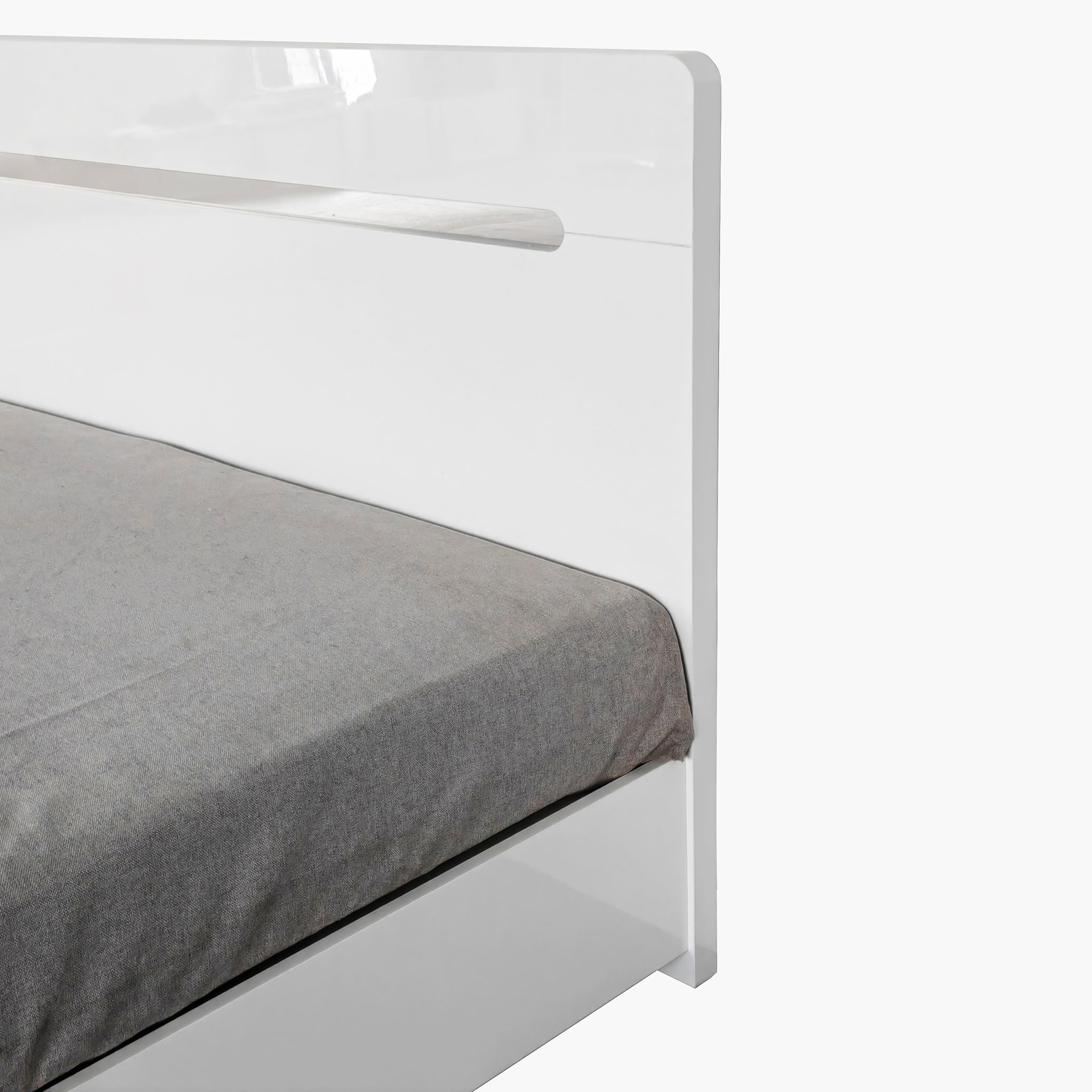 طقم غرفة نوم كينج فائقة اللمعان 5 قطع من سانتوريني - 180x200 سم-hbxbedroom-bedsandbedsets-bedroomsets-king-image-4