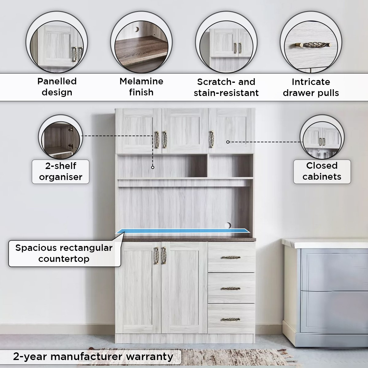خزانة مطبخ كبيرة من أنجيلك-hbxfurniture-diningroom-buffetsandsideboards-image-4