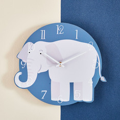 Fio Elephant Wall Clock - 30x27x3.5 cm