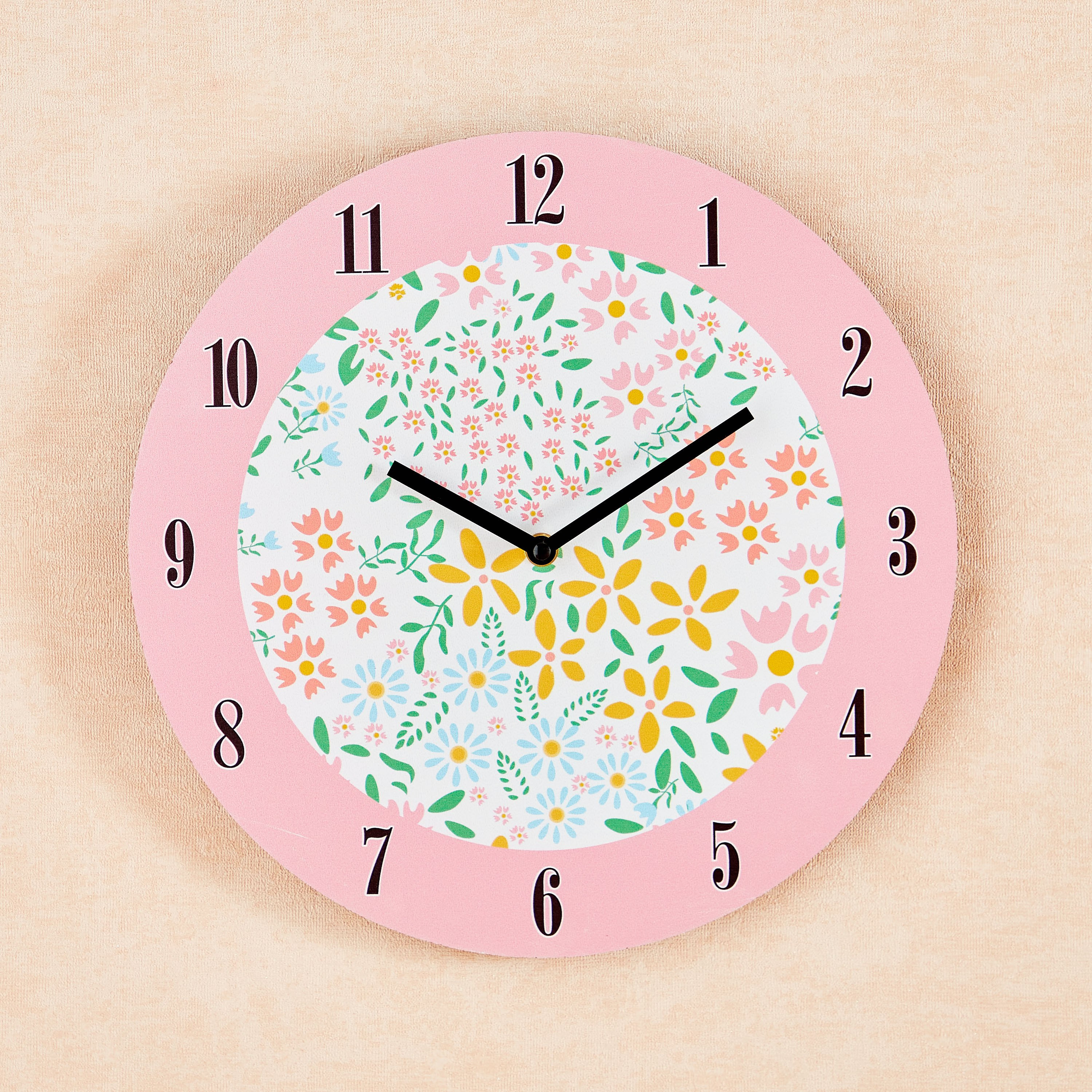 Fio Floral Wall Clock - 33x33x3.5 cm-hbxhomeware-hbxkidsandyouth-image-1