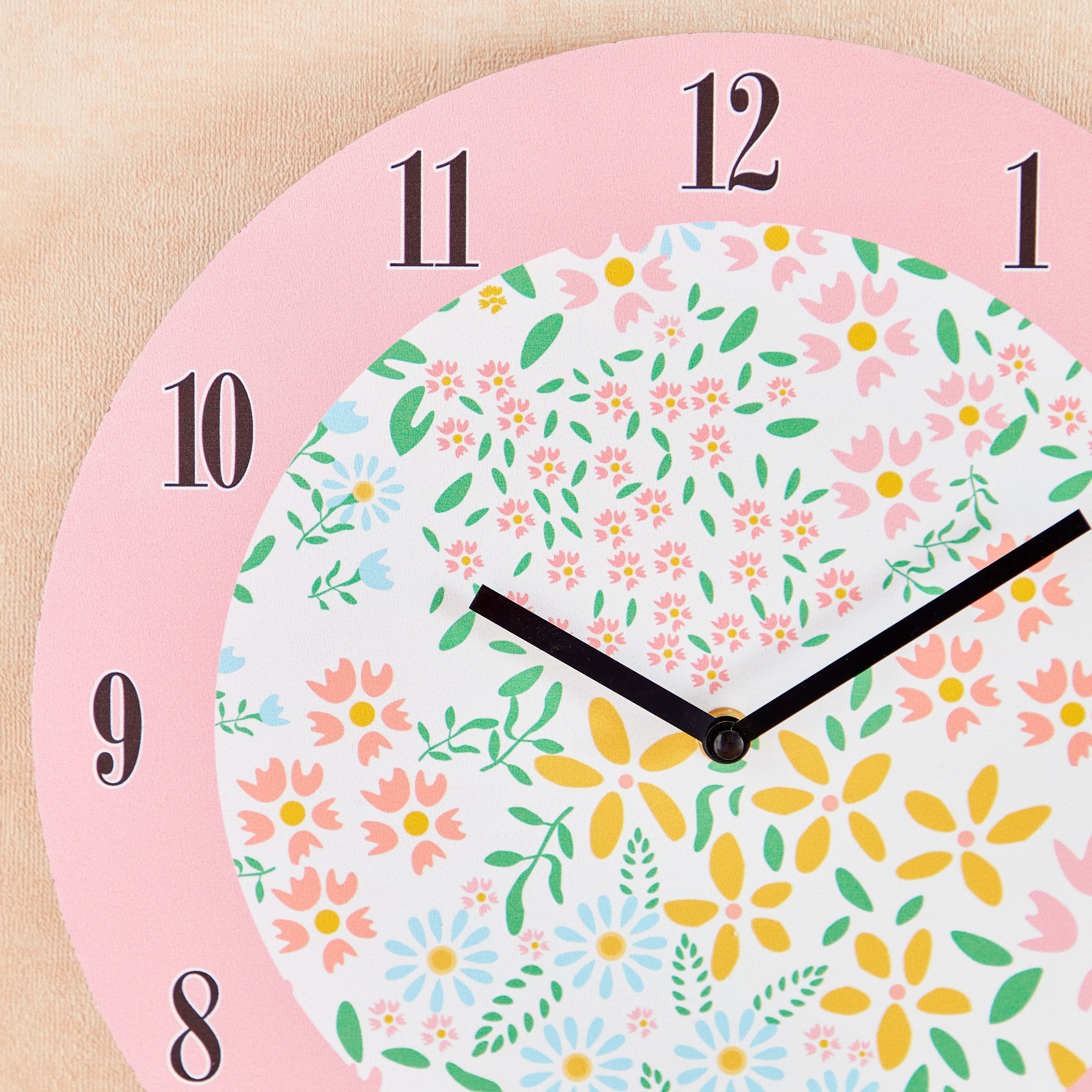 Fio Floral Wall Clock - 33x33x3.5 cm-hbxhomeware-hbxkidsandyouth-image-3