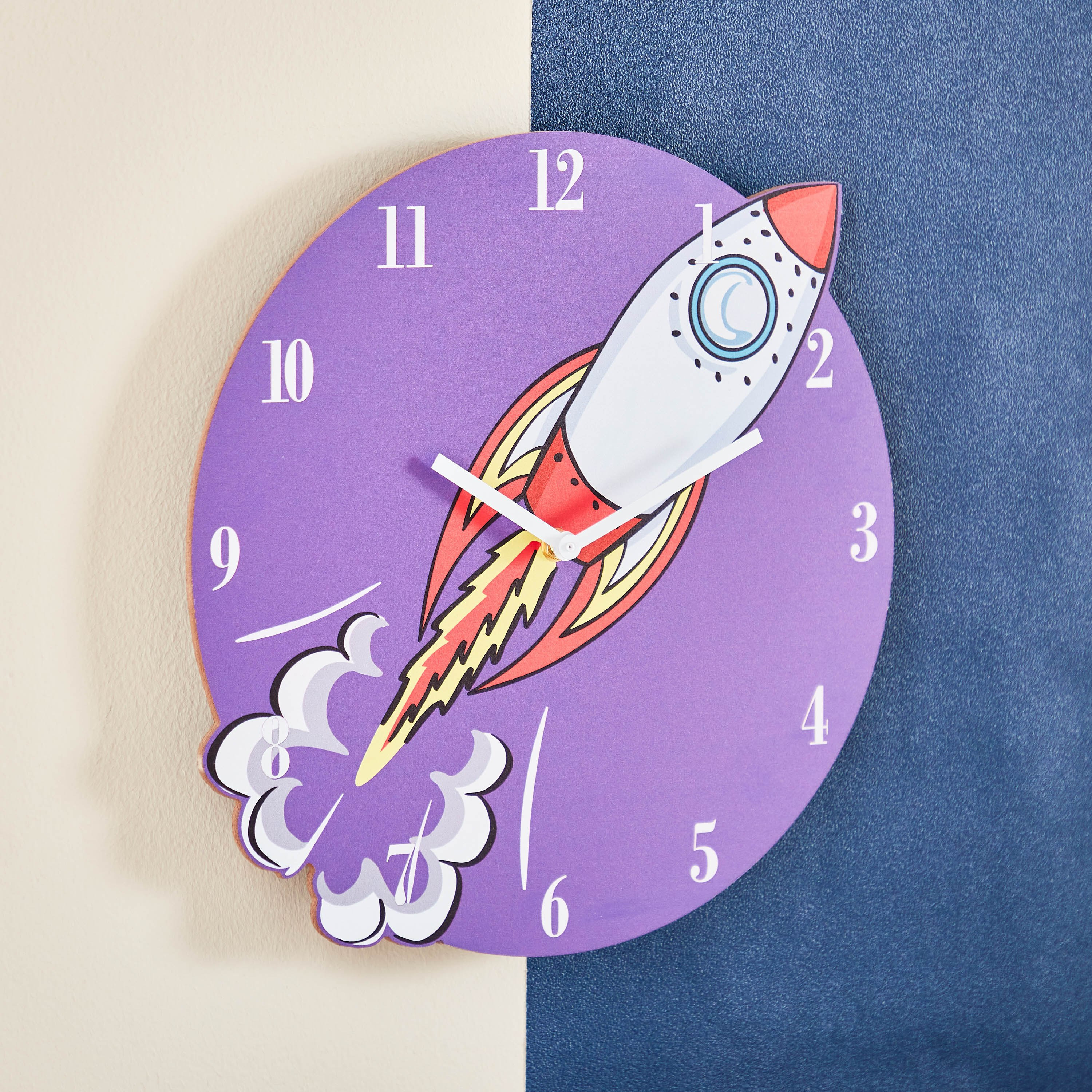 ساعة حائط إم دي إف من فيو - 33.5x33x3.5 سم-hbxhomeware-hbxkidsandyouth-image-2
