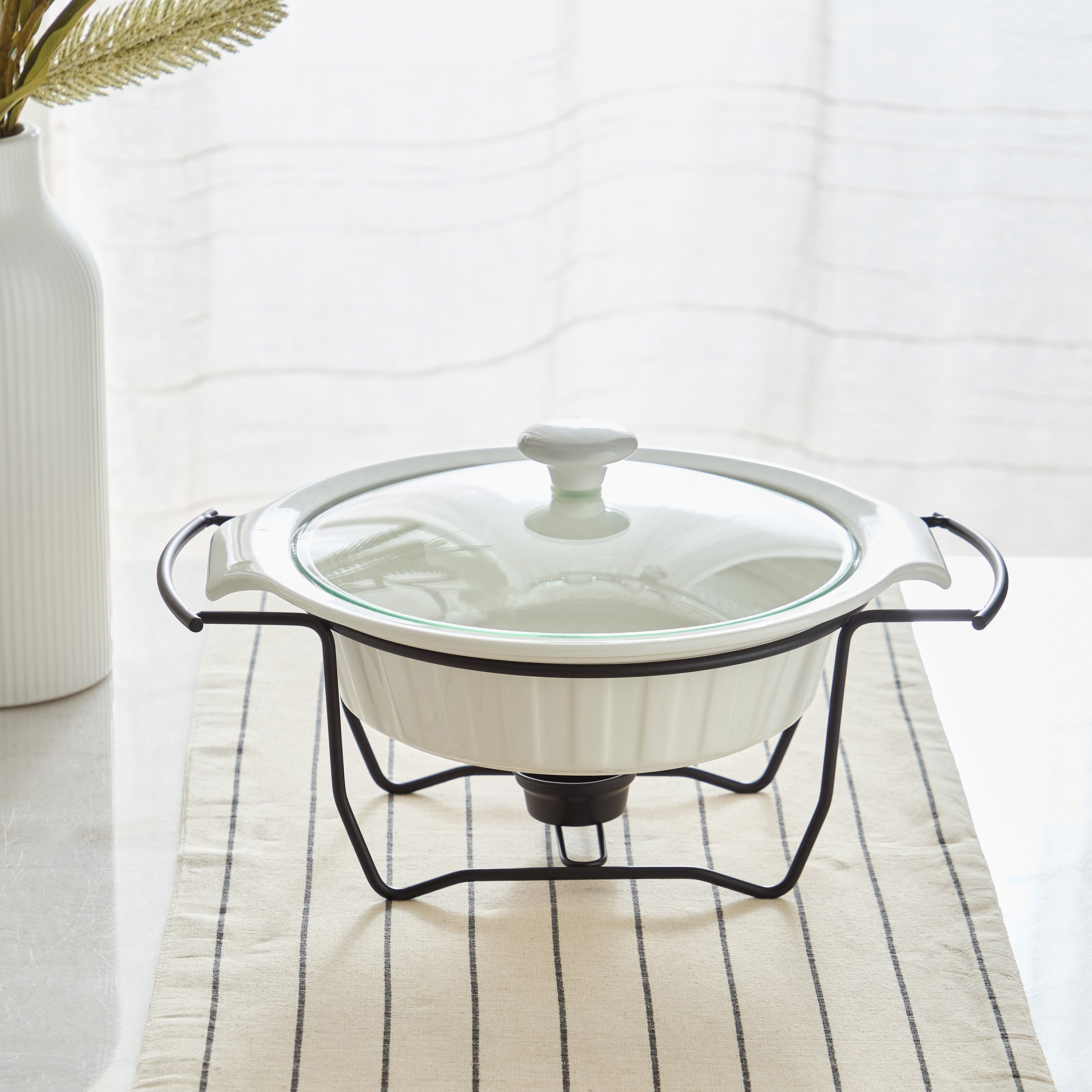 Supreme Round Food Warmer - 26 cm-hbxdecorandfurnishings-tabletop-serveware-image-2