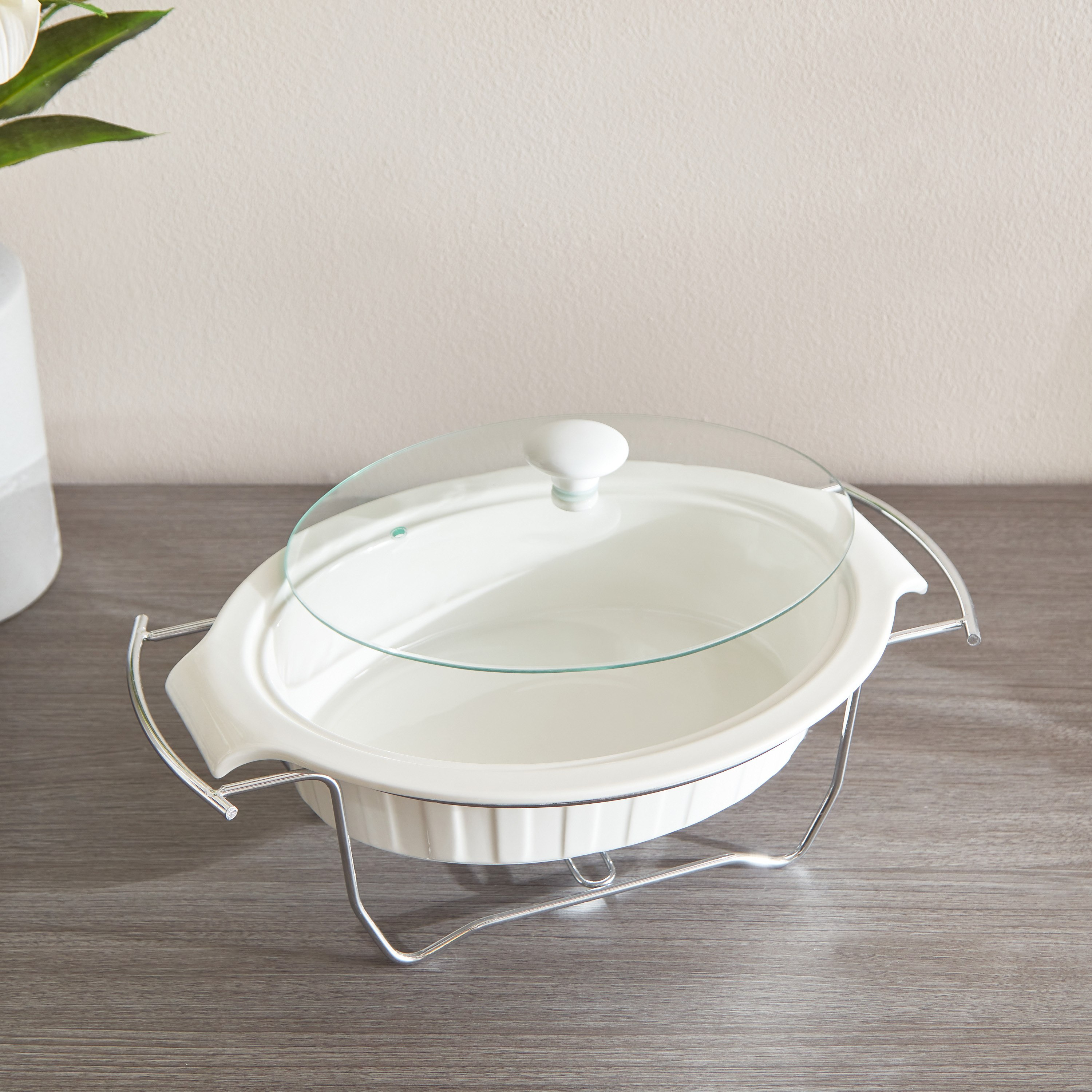 مسخن طعام بيضاوي من سوبريم - 25 سم-hbxdecorandfurnishings-tabletop-serveware-image-3
