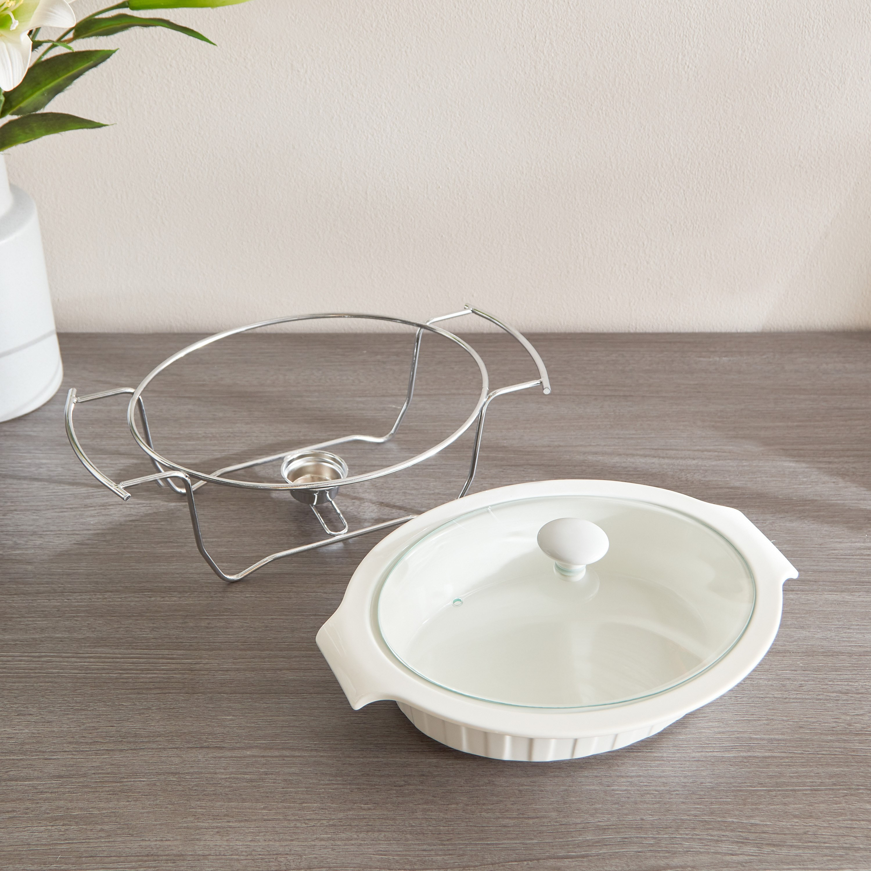 مسخن طعام بيضاوي من سوبريم - 25 سم-hbxdecorandfurnishings-tabletop-serveware-image-4
