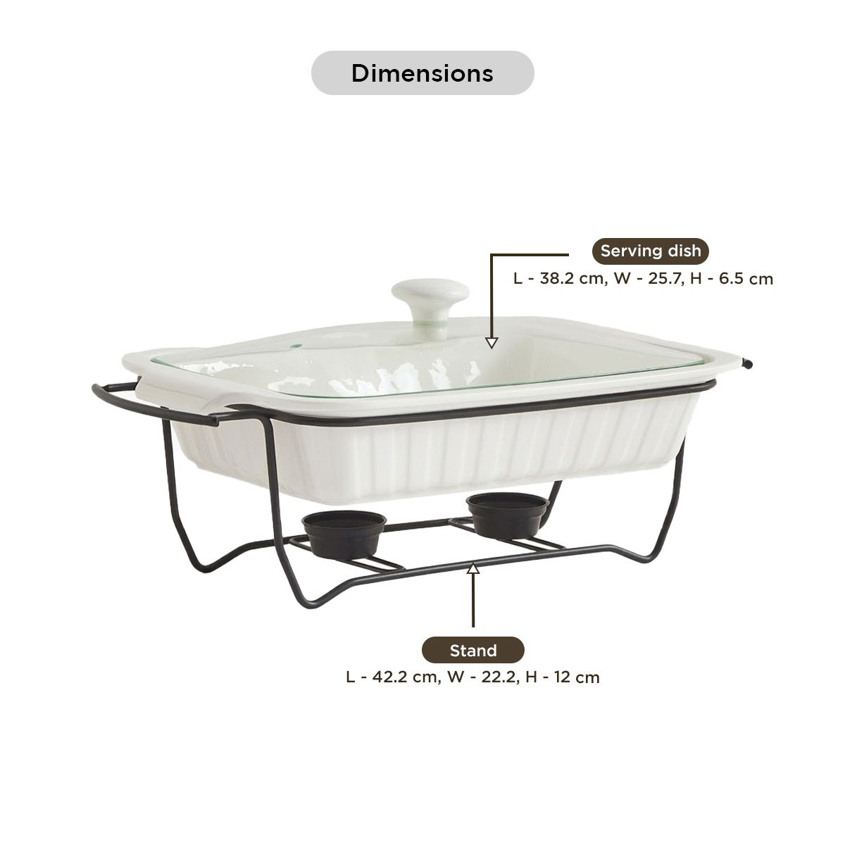Supreme Rectangular Food Warmer - 25 cm-hbxdecorandfurnishings-tabletop-serveware-image-10