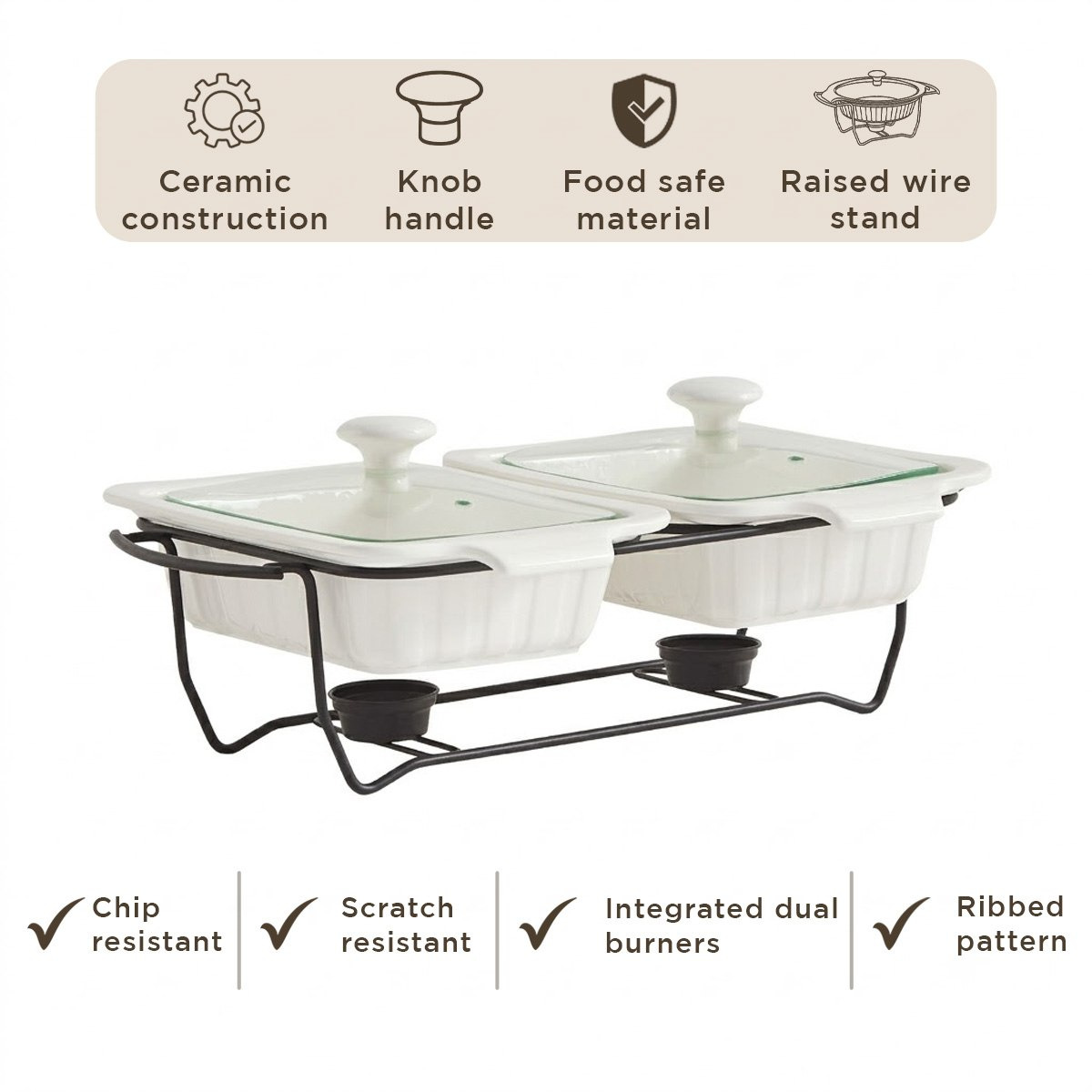 مسخّن طعام مزدوج - ليا - 28 سم-hbxdecorandfurnishings-tabletop-serveware-image-8