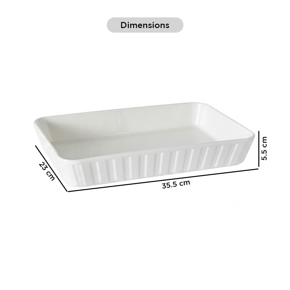 Supreme Ivora Rectangular Dish - 24 cm-hbxdecorandfurnishings-tabletop-serveware-image-9
