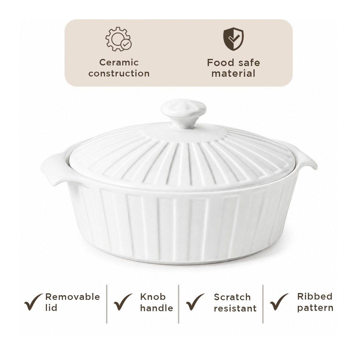 Supreme Bake Round Casserole - 28 cm-hbxdecorandfurnishings-tabletop-serveware-image-7
