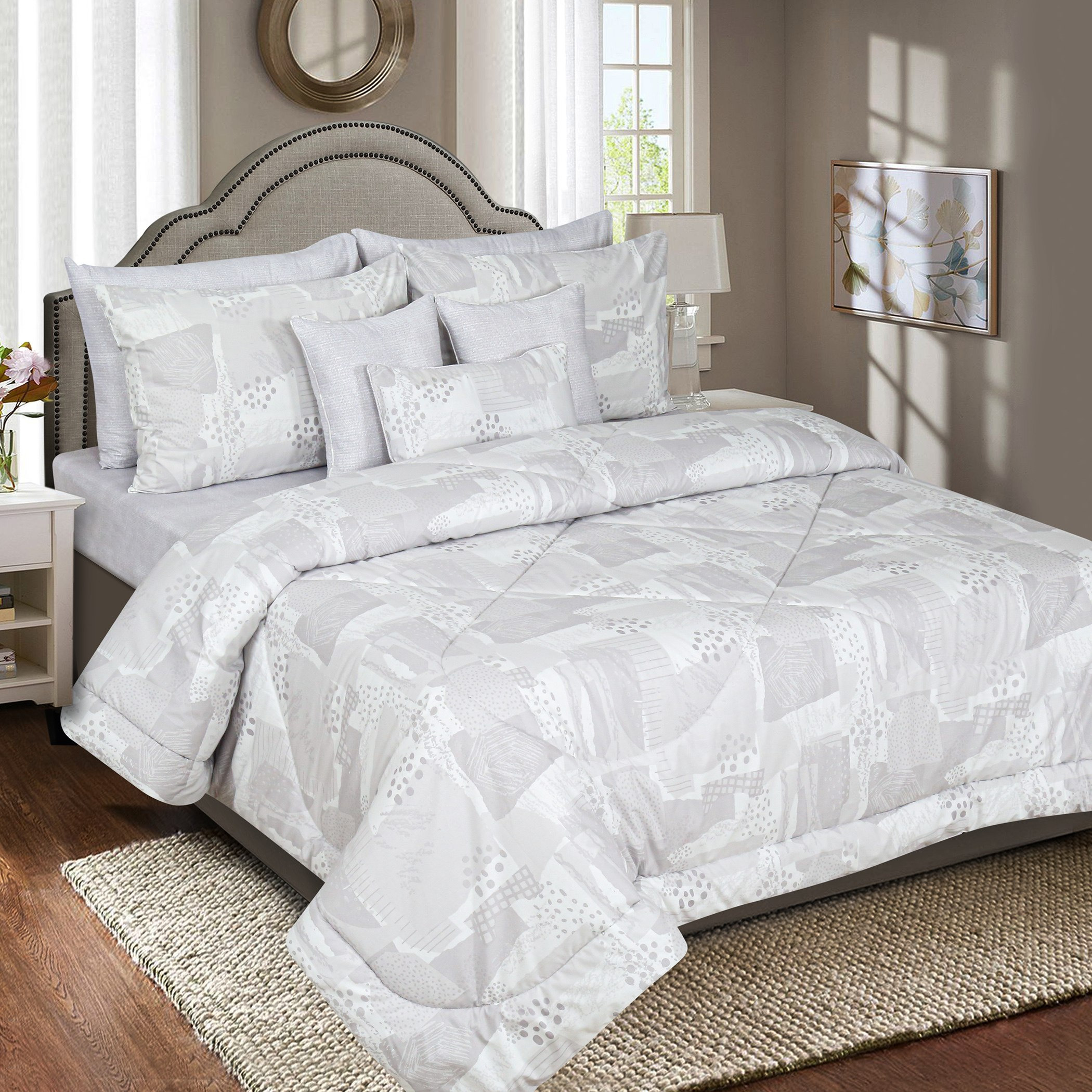 طقم لحاف قطن سوبر كينج 9 قطع من ماديسون - 240x240 سم-hbxhomeware-hbxdecorandfurnishings-image-1