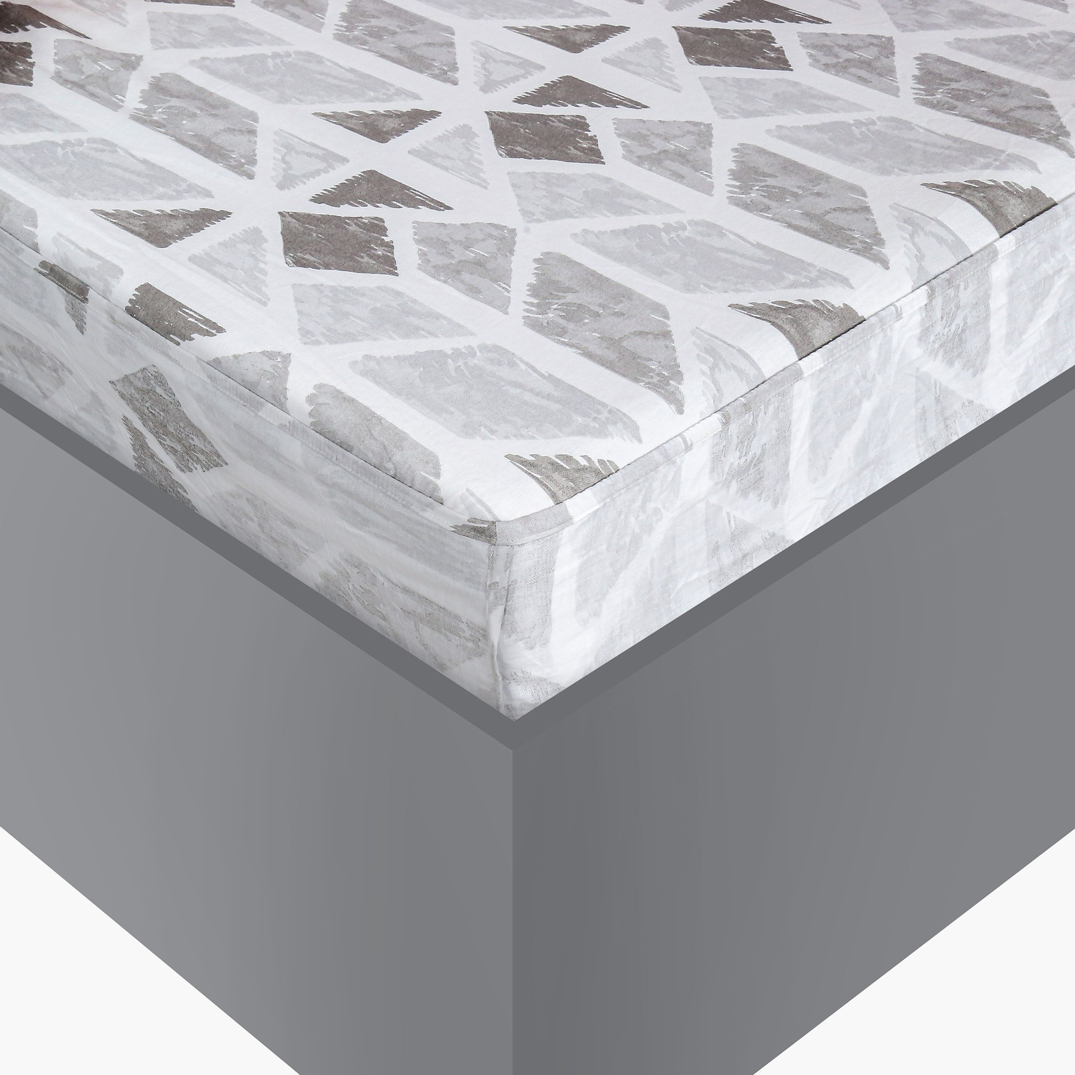 Aurora Javie Single Cotton Fitted Sheet - 90x200+25 cm-hbxhomeware-hbxbedroom-image-3