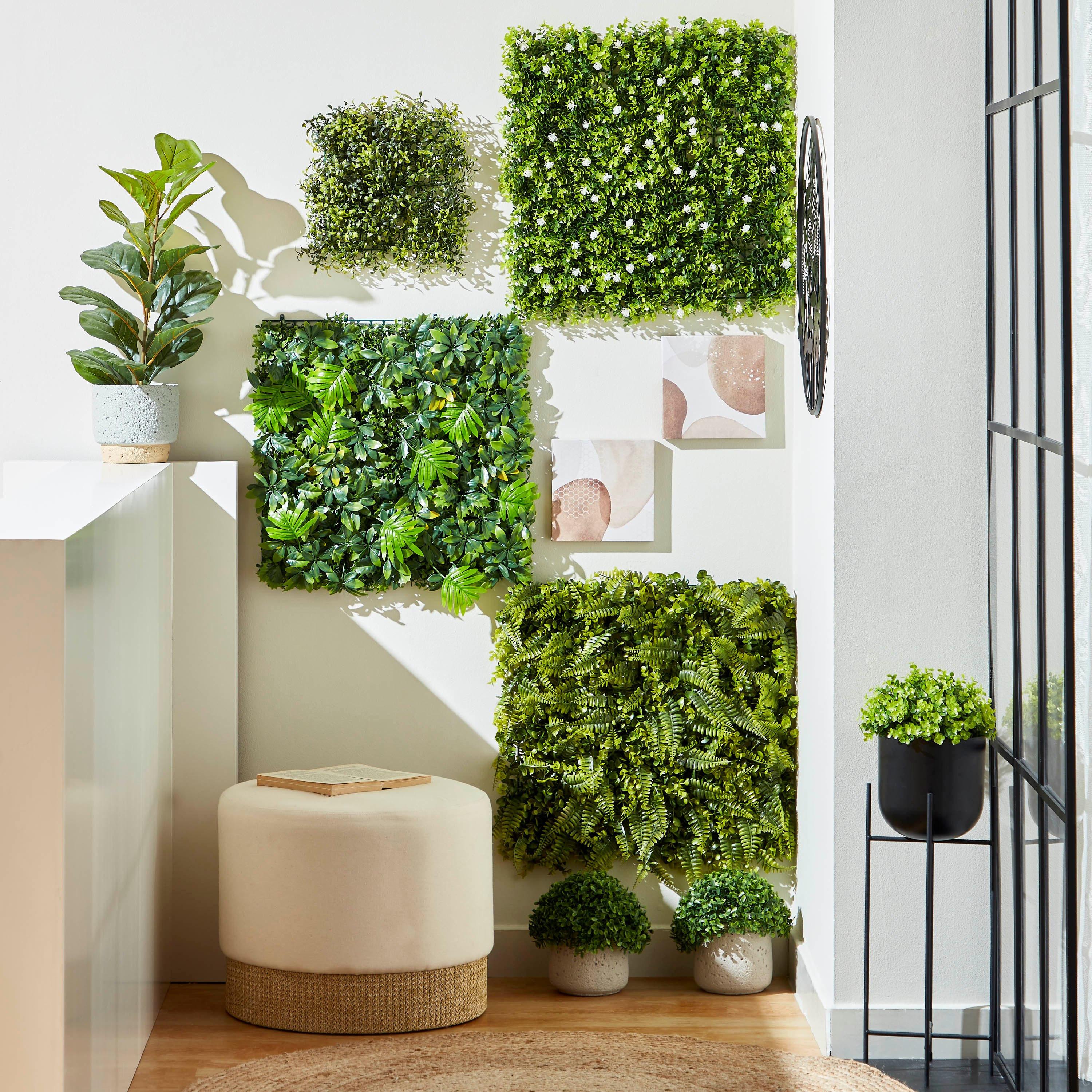 Savanna Artificial Plant Eucalyptus with Flowers - 50x50 cm-hbxdecorandfurnishings-homeaccessories-artificialflowersandplants-image-4
