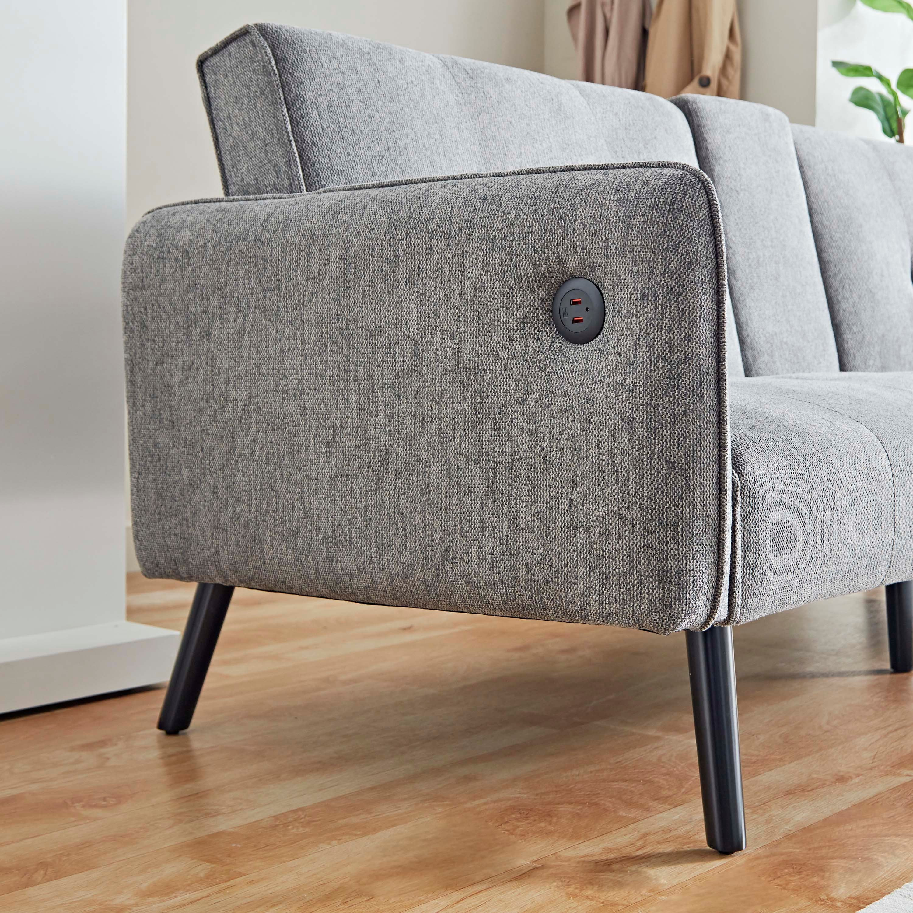 كنبة سرير قماش 3 مقاعد مع حامل أكواب وشاحن يو إس بي من دالتون-hbxfurniture-sofasandarmchairs-sofabeds-image-7
