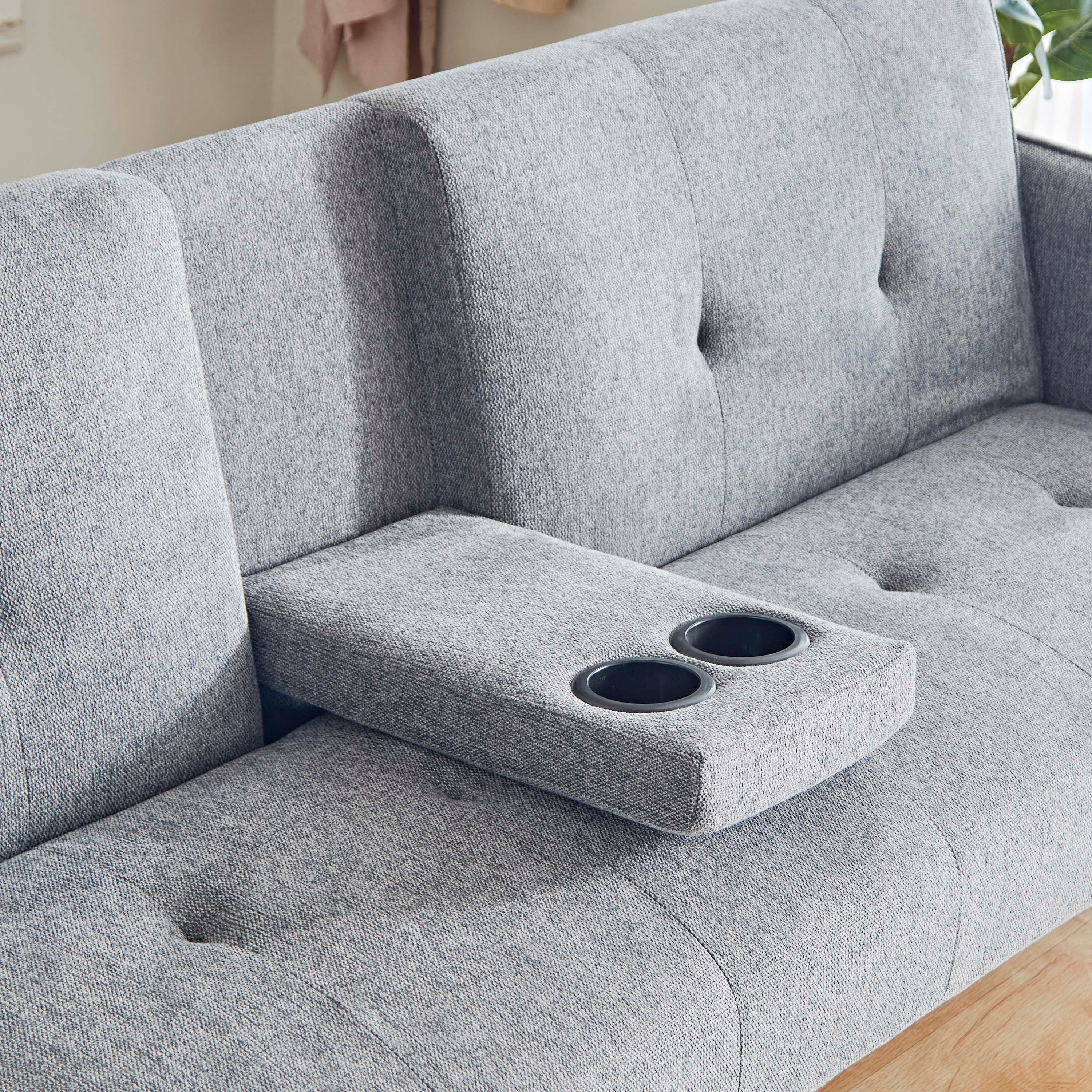 كنبة سرير قماش 3 مقاعد مع حامل أكواب وشاحن يو إس بي من دالتون-hbxfurniture-sofasandarmchairs-sofabeds-image-9