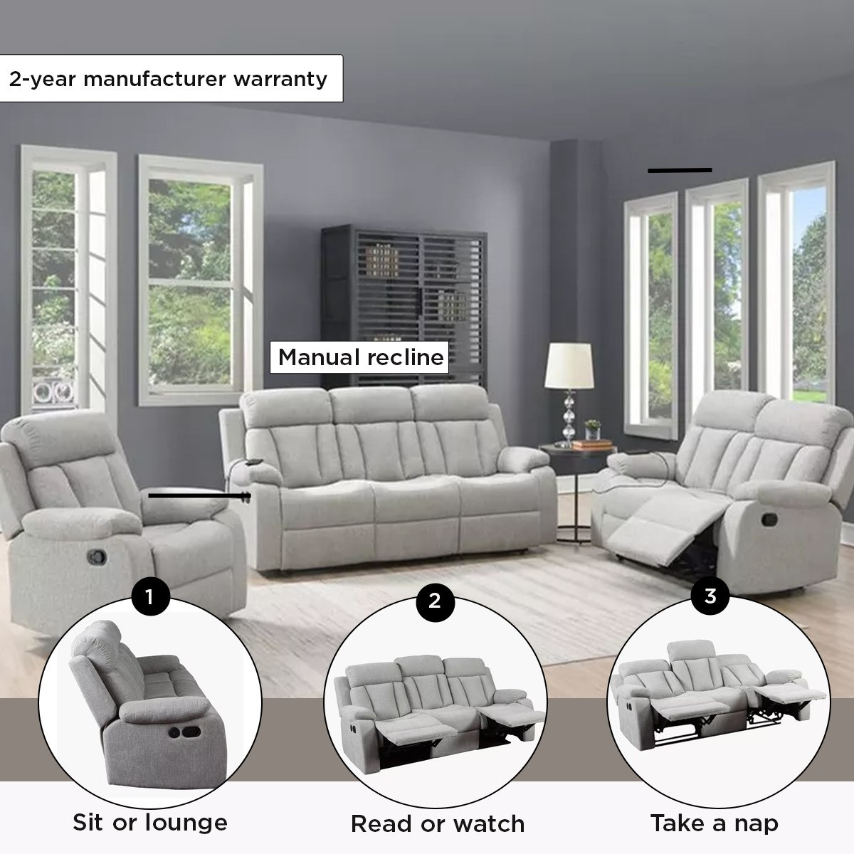 كنبة استرخاء 3 مقاعد قماش مع منفذ يو إس بي من جايد-hbxlivingroom-sofasandarmchairs-sofas-image-6