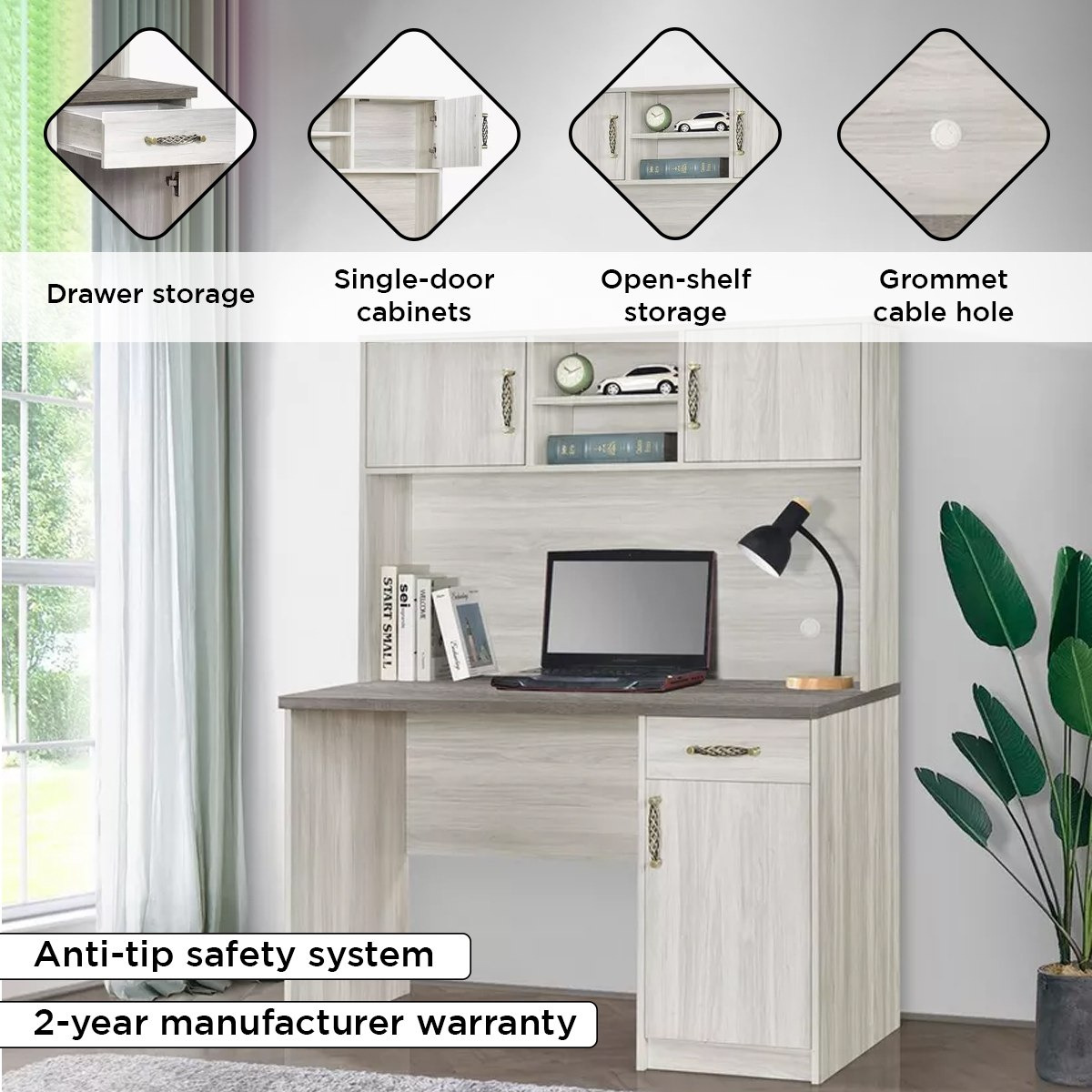 مكتب دراسة مع وحدة تخزين من أنجيليك-hbxfurniture-office-desks-image-4
