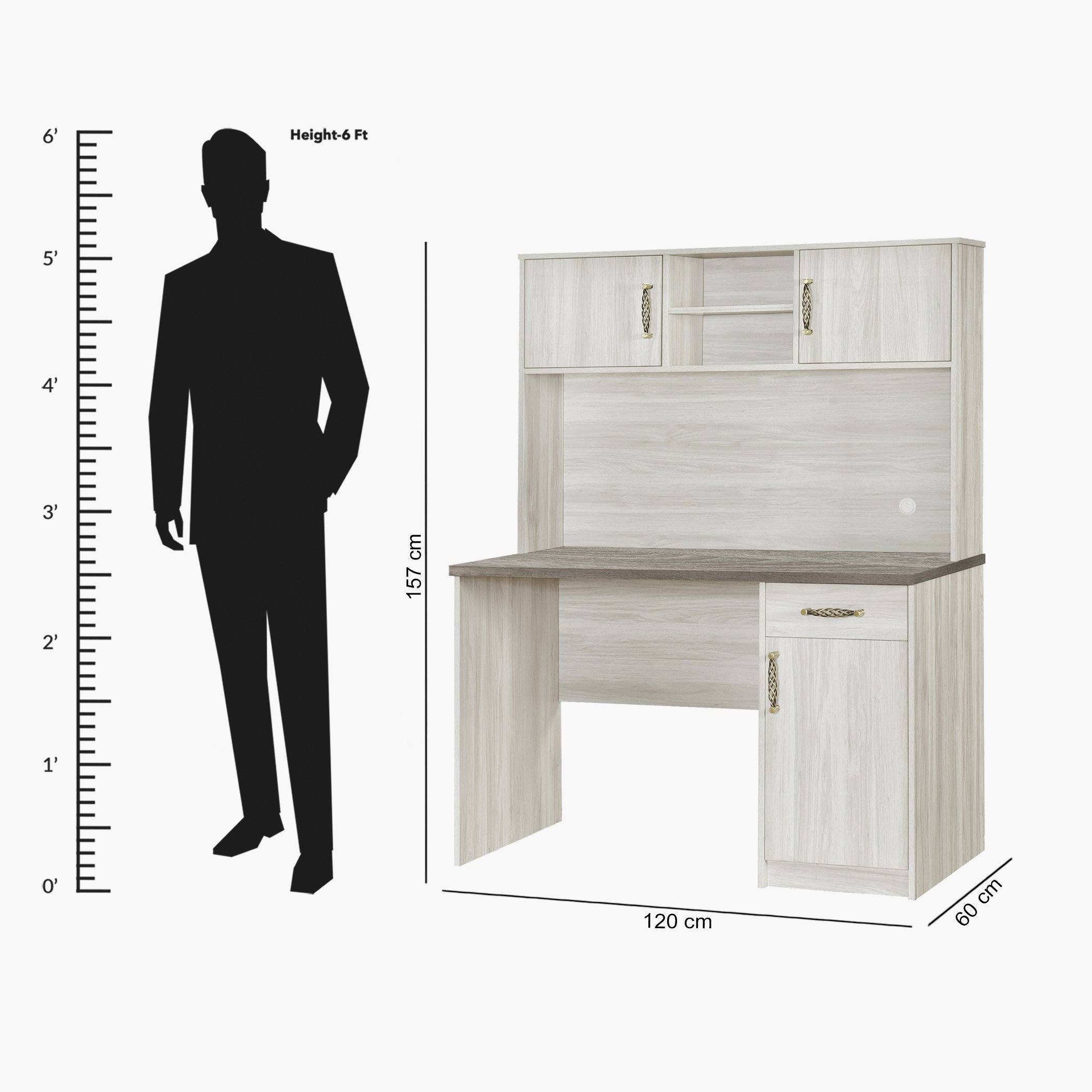Angelic Study Desk with Hutch-hbxfurniture-office-desks-image-8