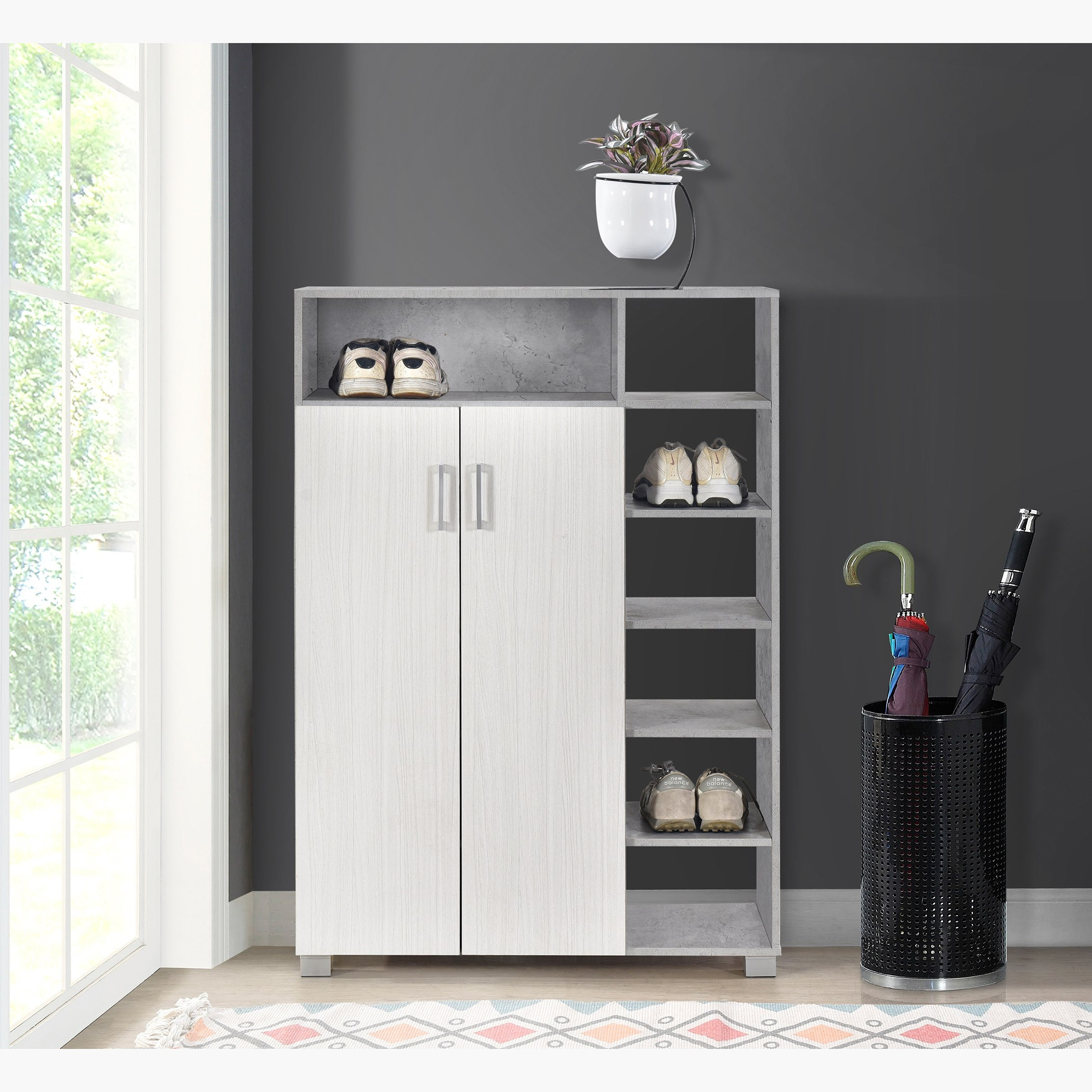 Patara 21-Pair Derby Shoe Cabinet with 2 Doors-hbxbedroom-shoecabinetsandracks-image-2
